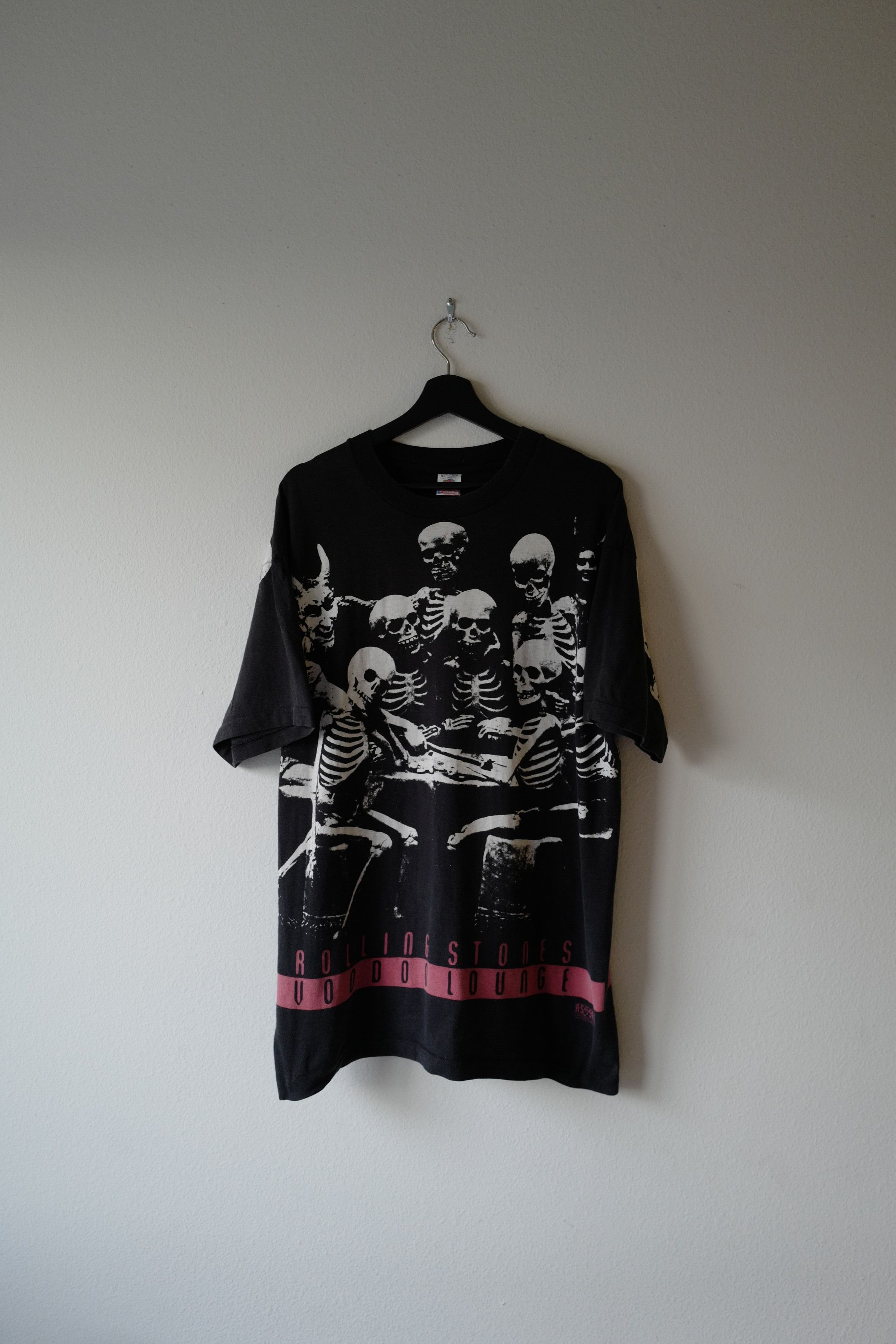 Pre-owned Band Tees X The Rolling Stones 1994 Vintage The Rolling Stones - Voodoo Lounge Tee In Black