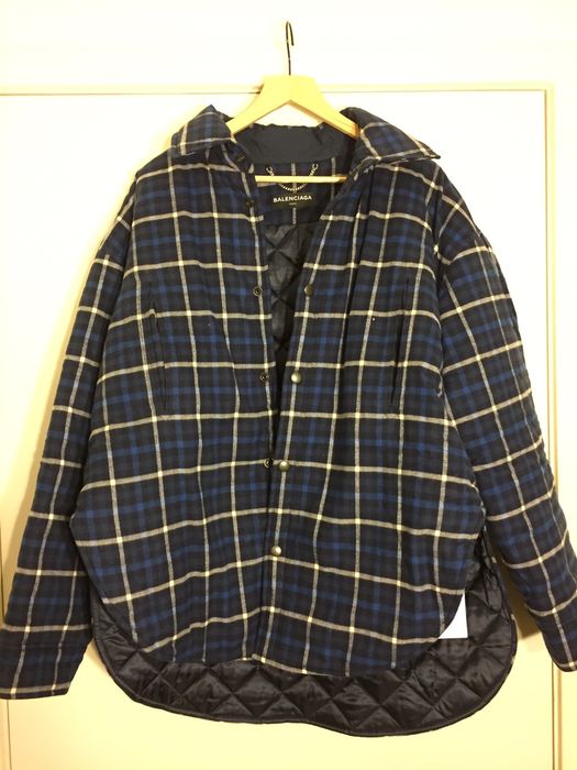 Balenciaga hot sale peacoat overshirt