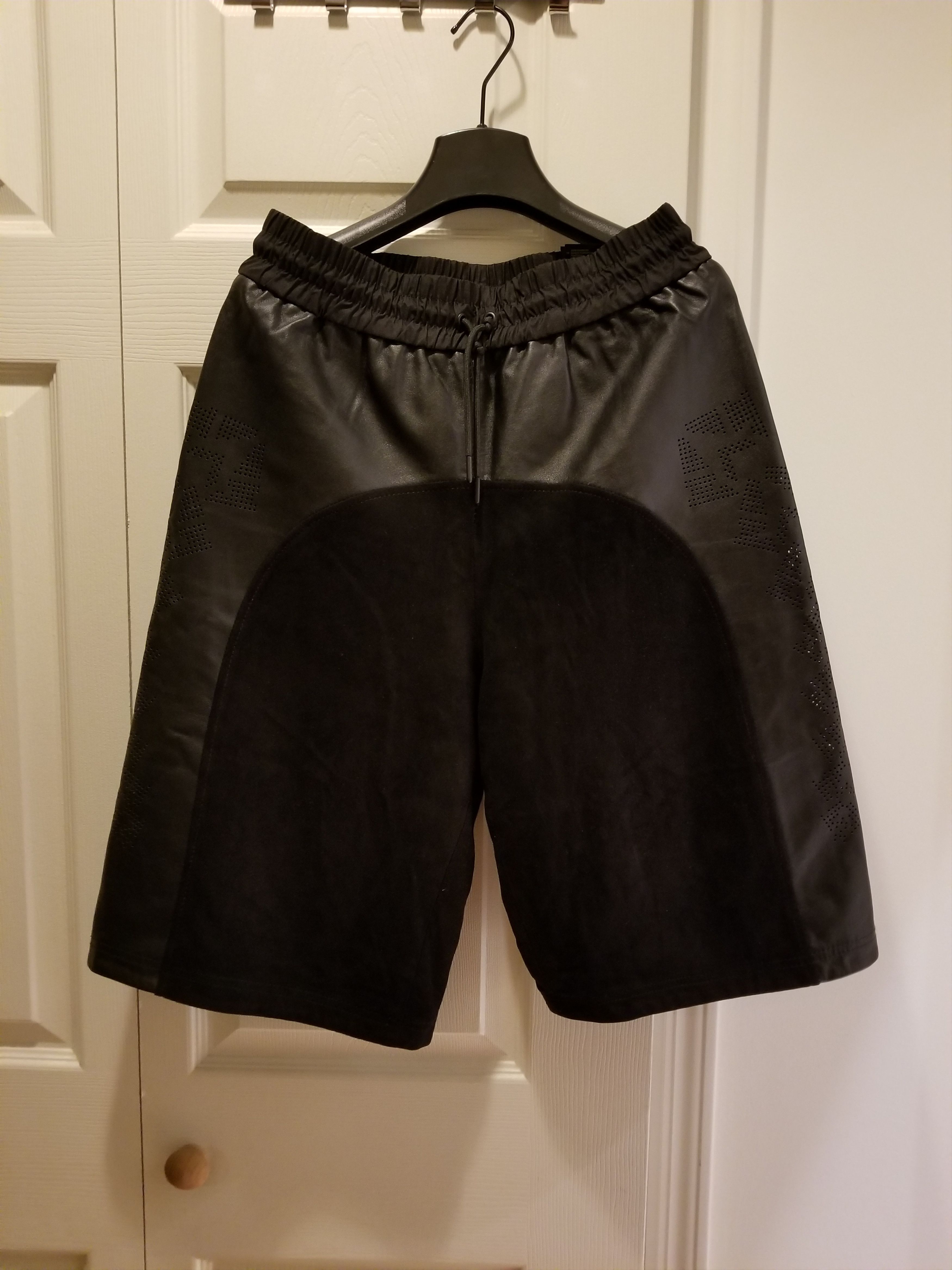 image of 2015 F/w - Alexander Wang x H&m Leather Shorts in Black, Men's (Size 30)