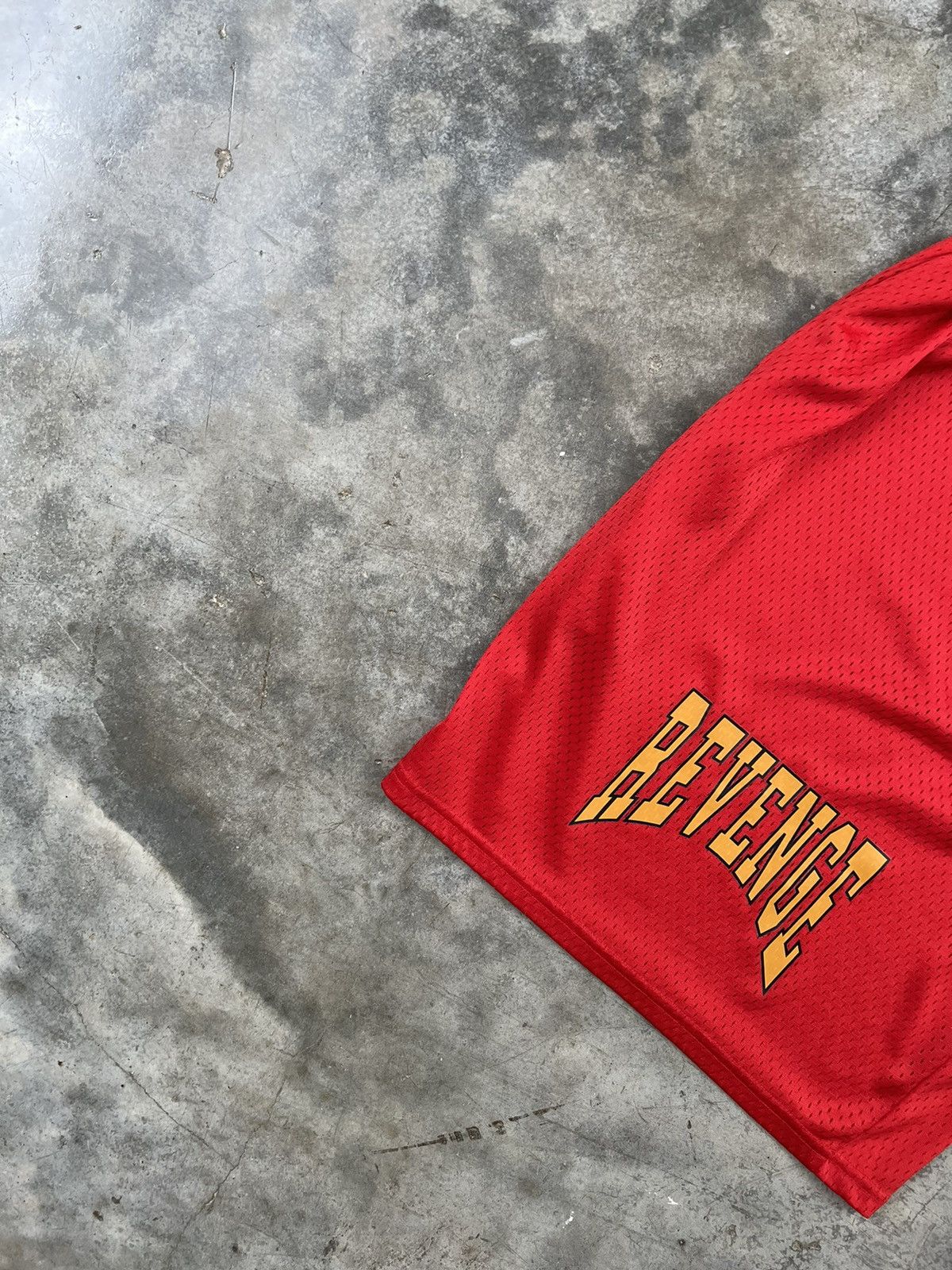 Champion × Drake × October's Very Own Drake Looking For Revenge Tour Mesh Shorts Red 2XL / XXL Size US 38 / EU 54 - 3 Thumbnail
