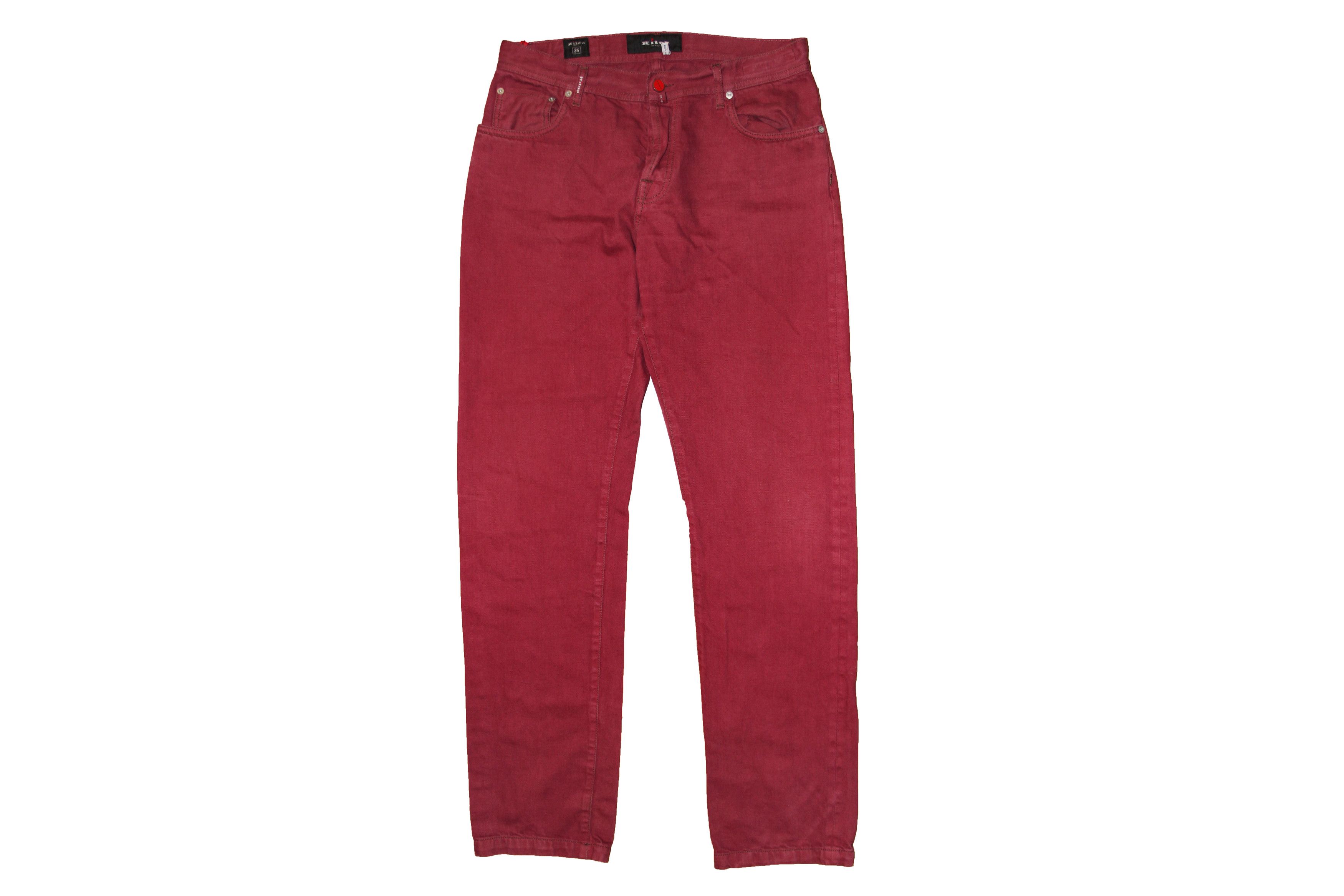 Kiton Selvedge Plum Button Fly Jeans US 36