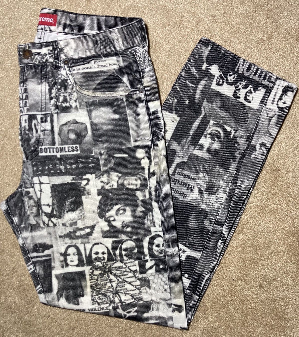 onlinestore for sale SS18 Supreme Vibrations Corduroy Pants 30 2018 Print  Graphic | www.fcbsudan.com