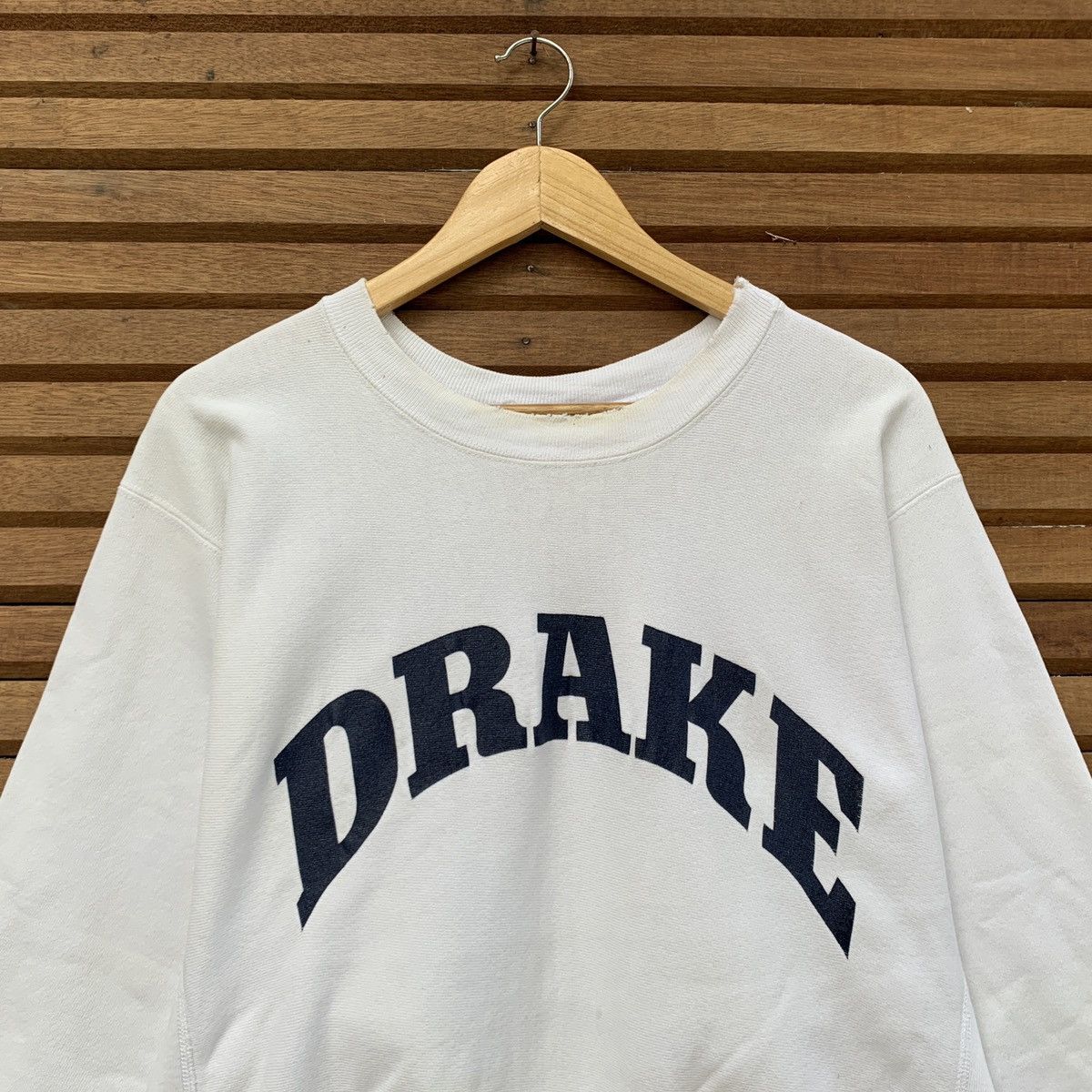 Champion × Vintage Rare! Vintage 1980s Drake University Champion Reverse Weave Size XL / US 12-14 / IT 48-50 - 3 Thumbnail