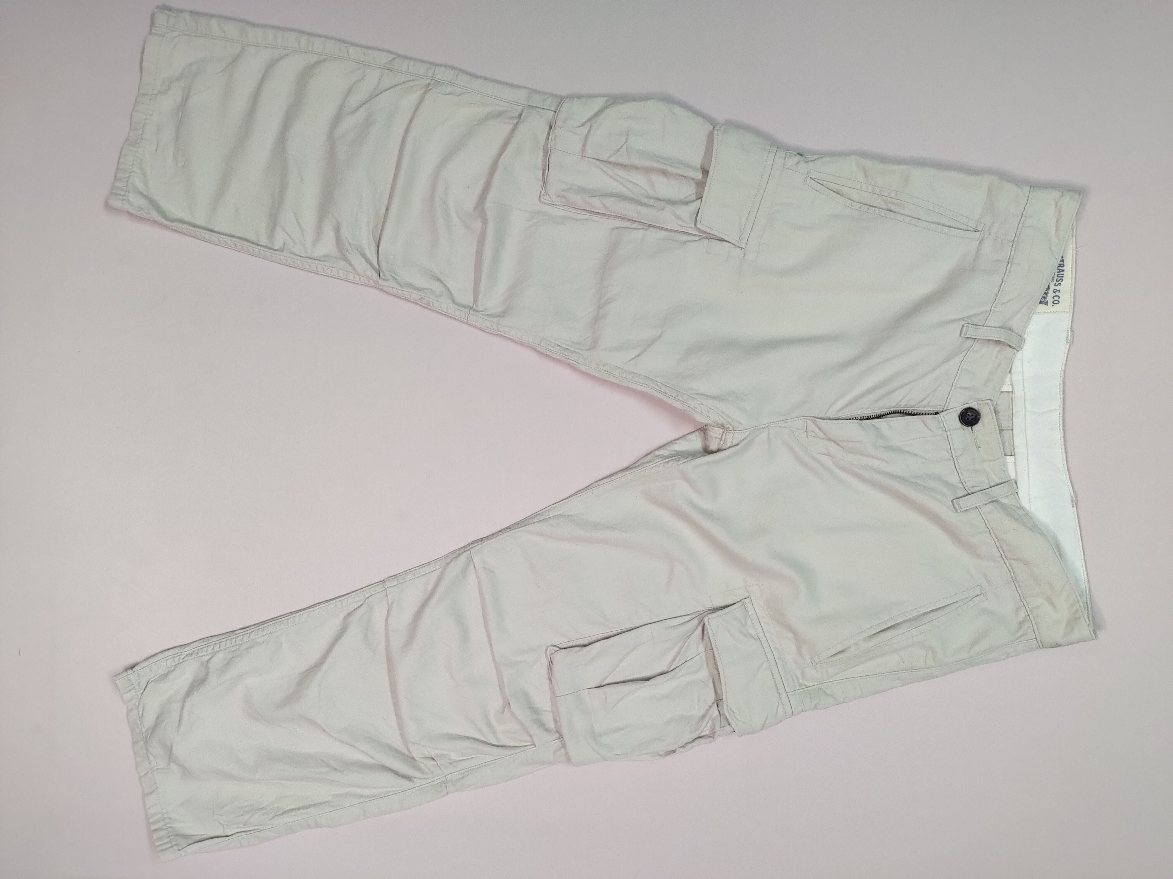 image of Kurt Cobain x Levis Vintage Levi's Tactical Cargopants Multipocket Full White, Men's (Size 33)