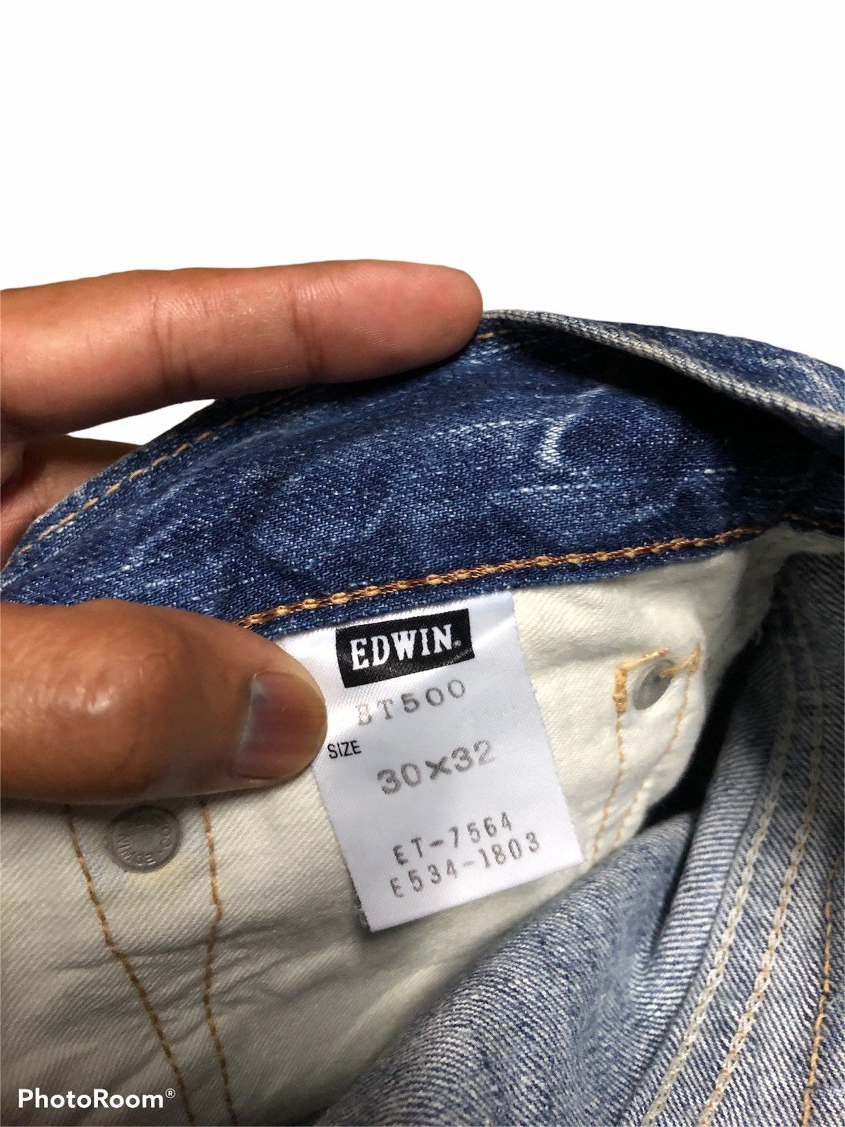 Edwin × Japanese Brand FLARE⚡️EDWIN DISTRESSED SPLATTER DENIM Size US 33 - 6 Thumbnail
