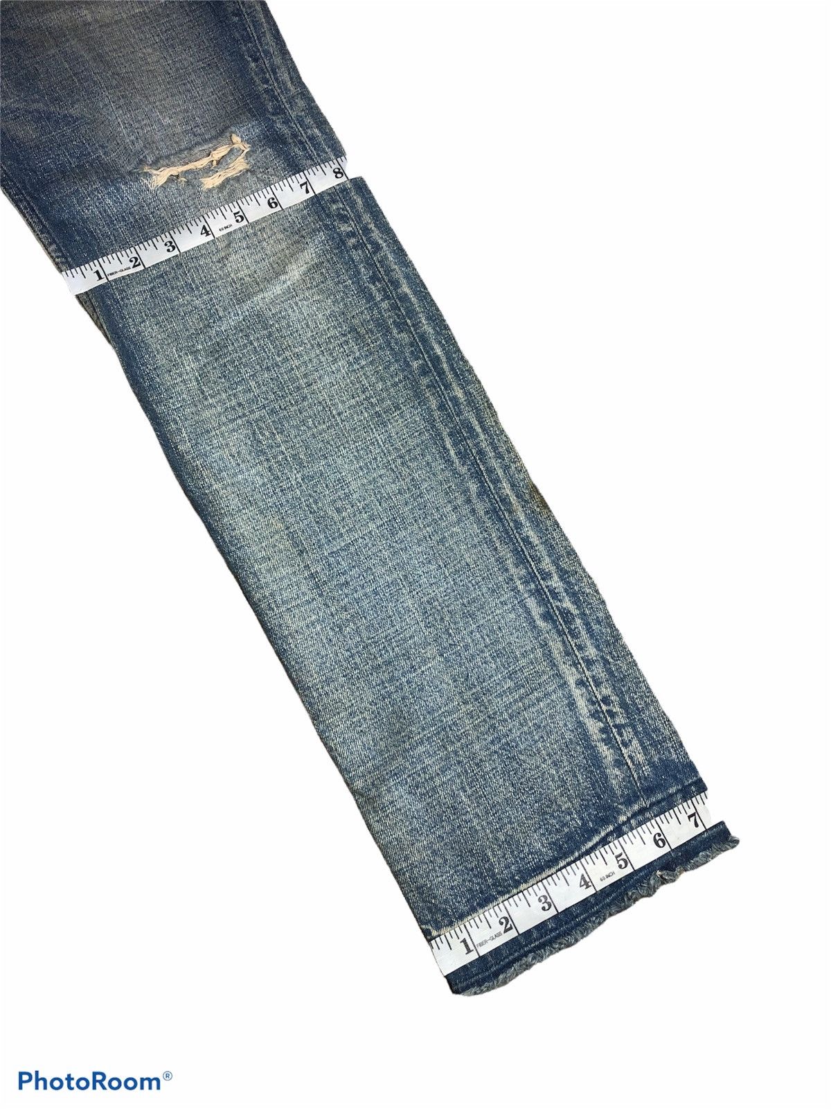 Levi's LEVIS 519 WASHED BLUE DISTRESSED DEMIM Size US 33 - 9 Thumbnail