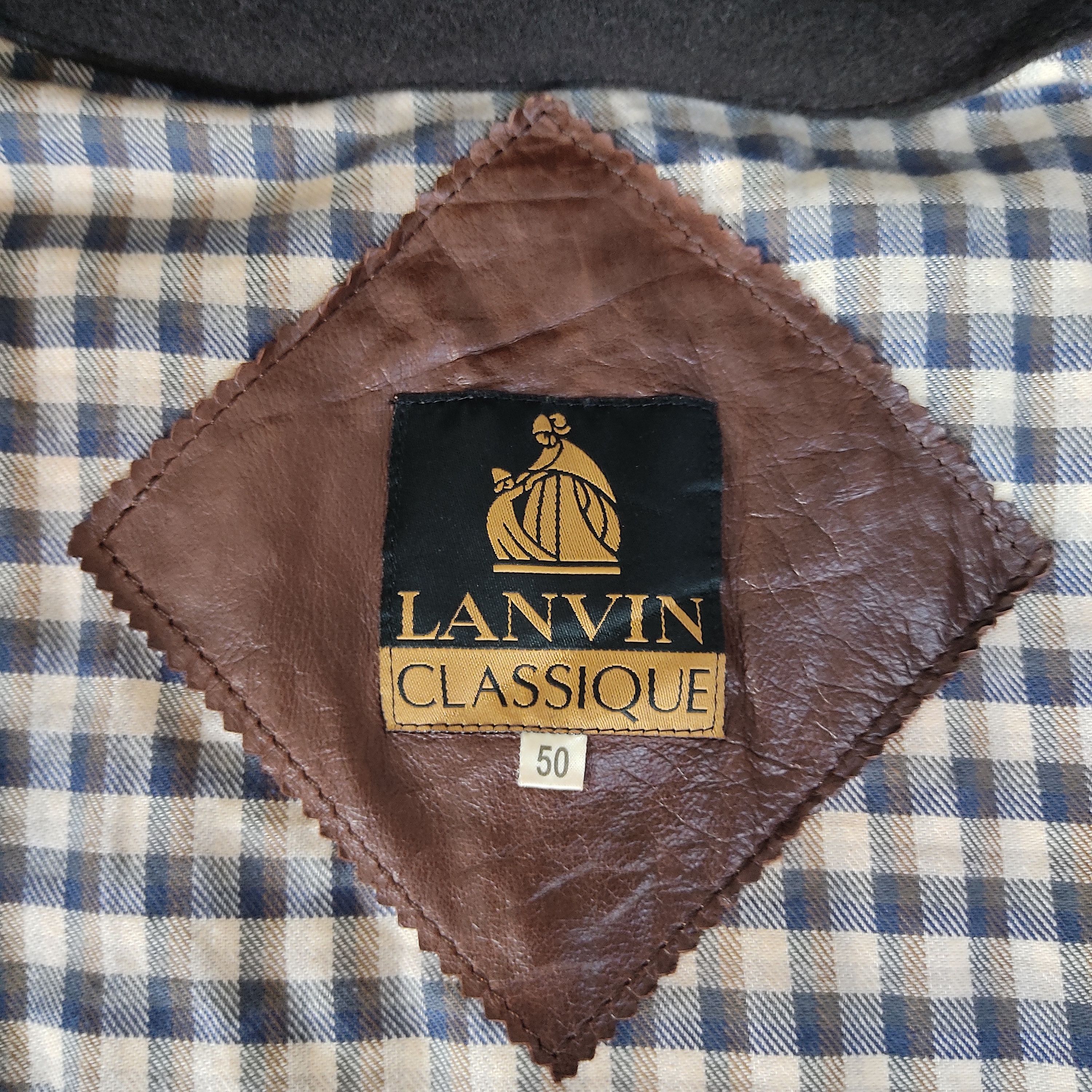 Japanese Brand Lanvin Classique Leather Long Jacket Size US XL / EU 56 / 4 - 8 Thumbnail