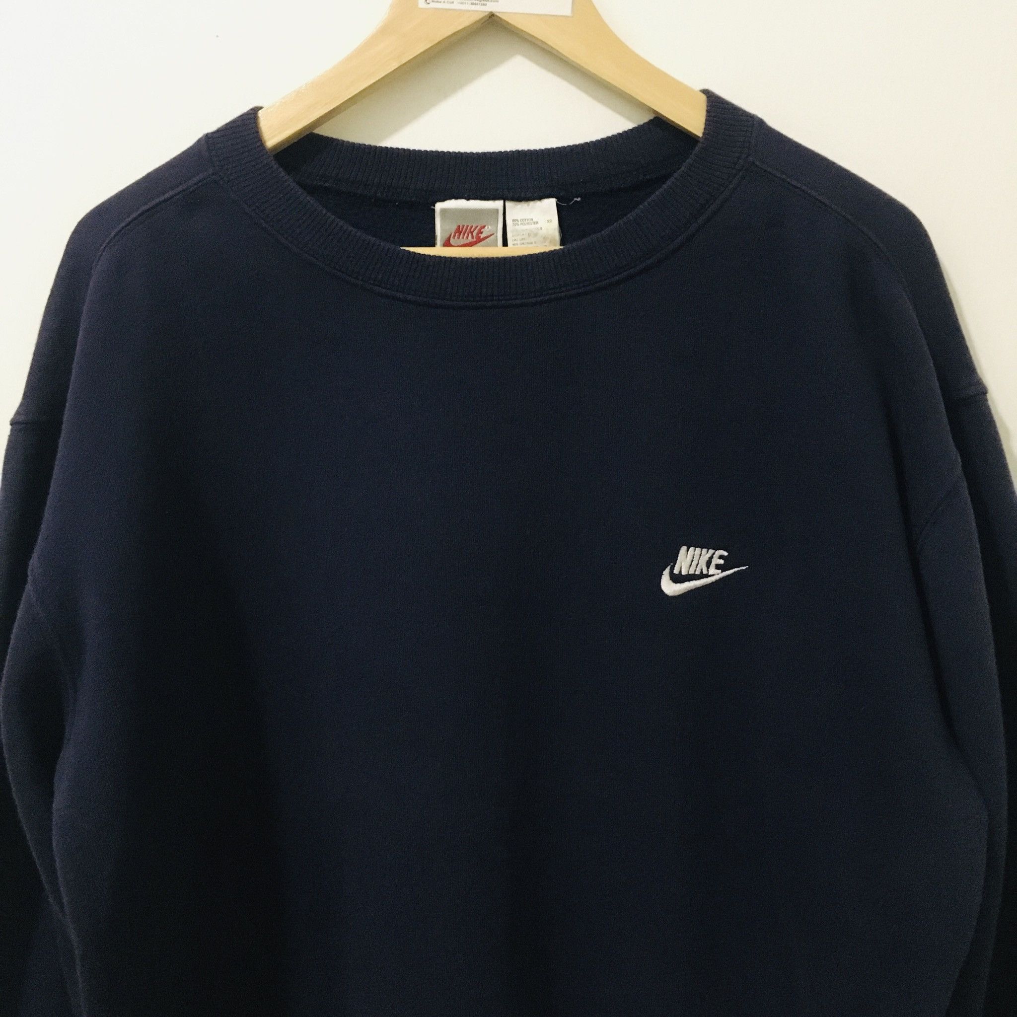 Nike × Vintage Nike Sweatshirt 90s Small Logo x Vintage Size US M / EU 48-50 / 2 - 2 Thumbnail