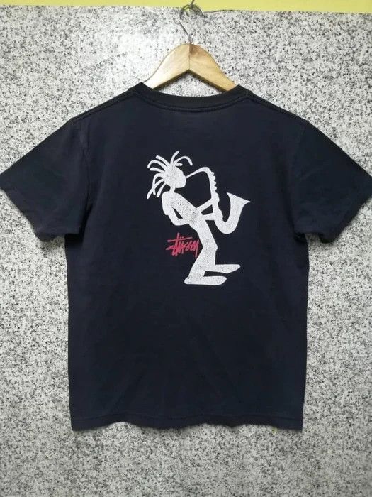 Vintage Stussy Rasta Saxophone Shirt - Vintage & Classic Tee