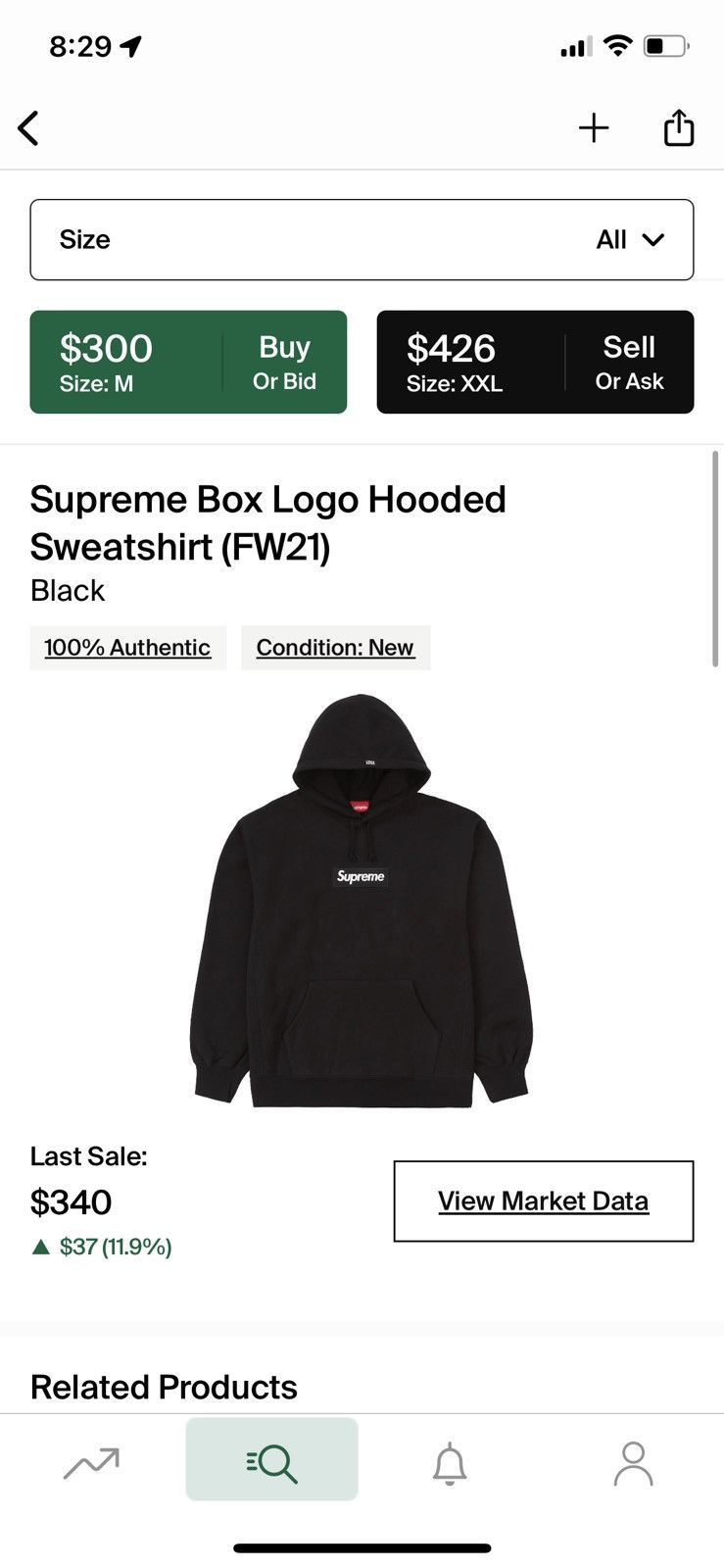 Supreme Supreme FW21 Box Logo Hoodie Size US M / EU 48-50 / 2 - 7 Thumbnail
