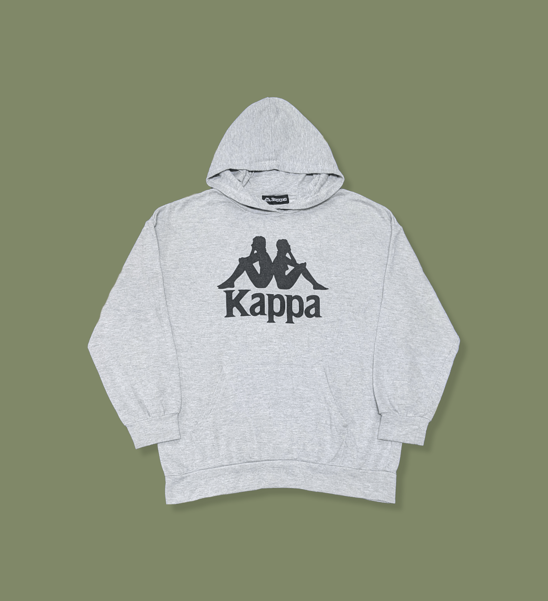 Kappa × Vintage Vintage 90s Kappa Big Logo Pullover Hoodie Size US S / EU 44-46 / 1 - 1 Thumbnail