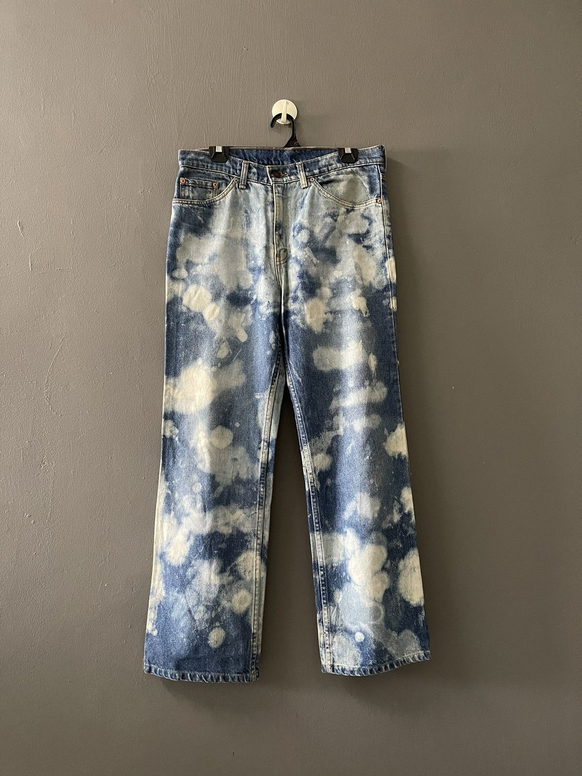 Levi's Vintage Clothing × Vintage VINTAGE 505 0217 LEVIS ACID WASH DENIM JEANS 34x34 Size US 33 - 2 Thumbnail