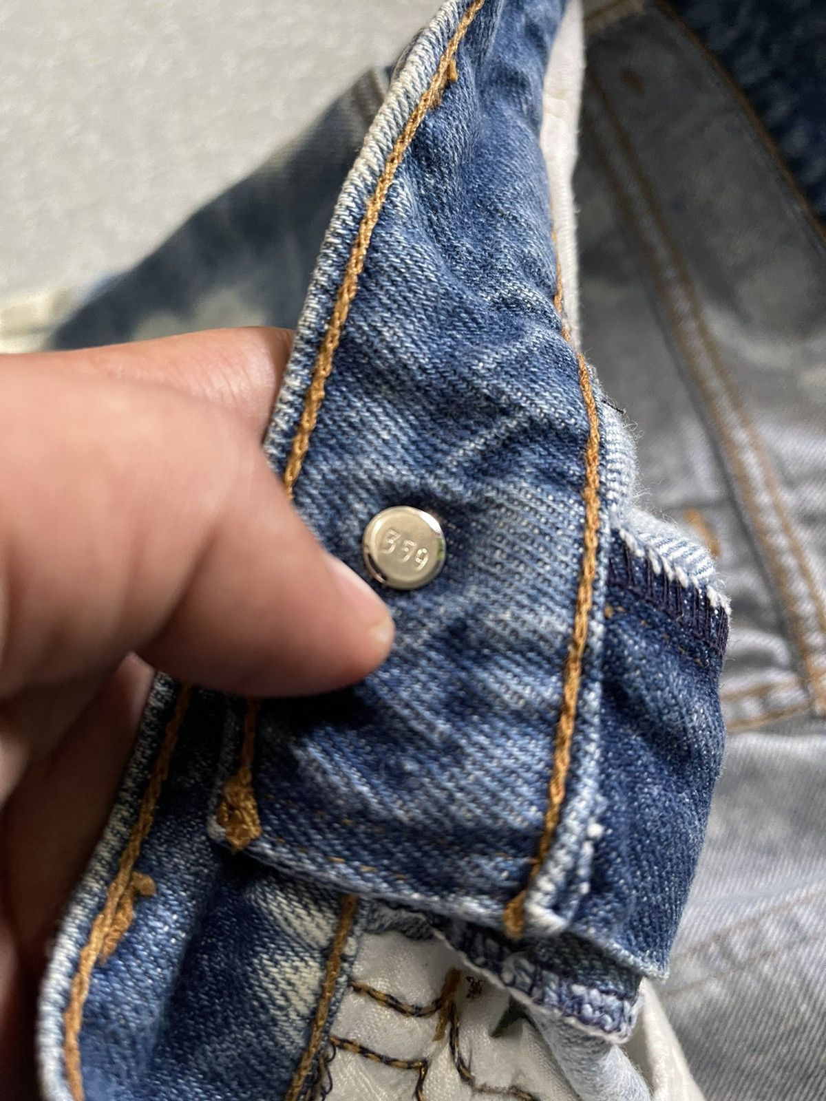 Levi's Vintage Clothing × Vintage VINTAGE 505 0217 LEVIS ACID WASH DENIM JEANS 34x34 Size US 33 - 8 Thumbnail