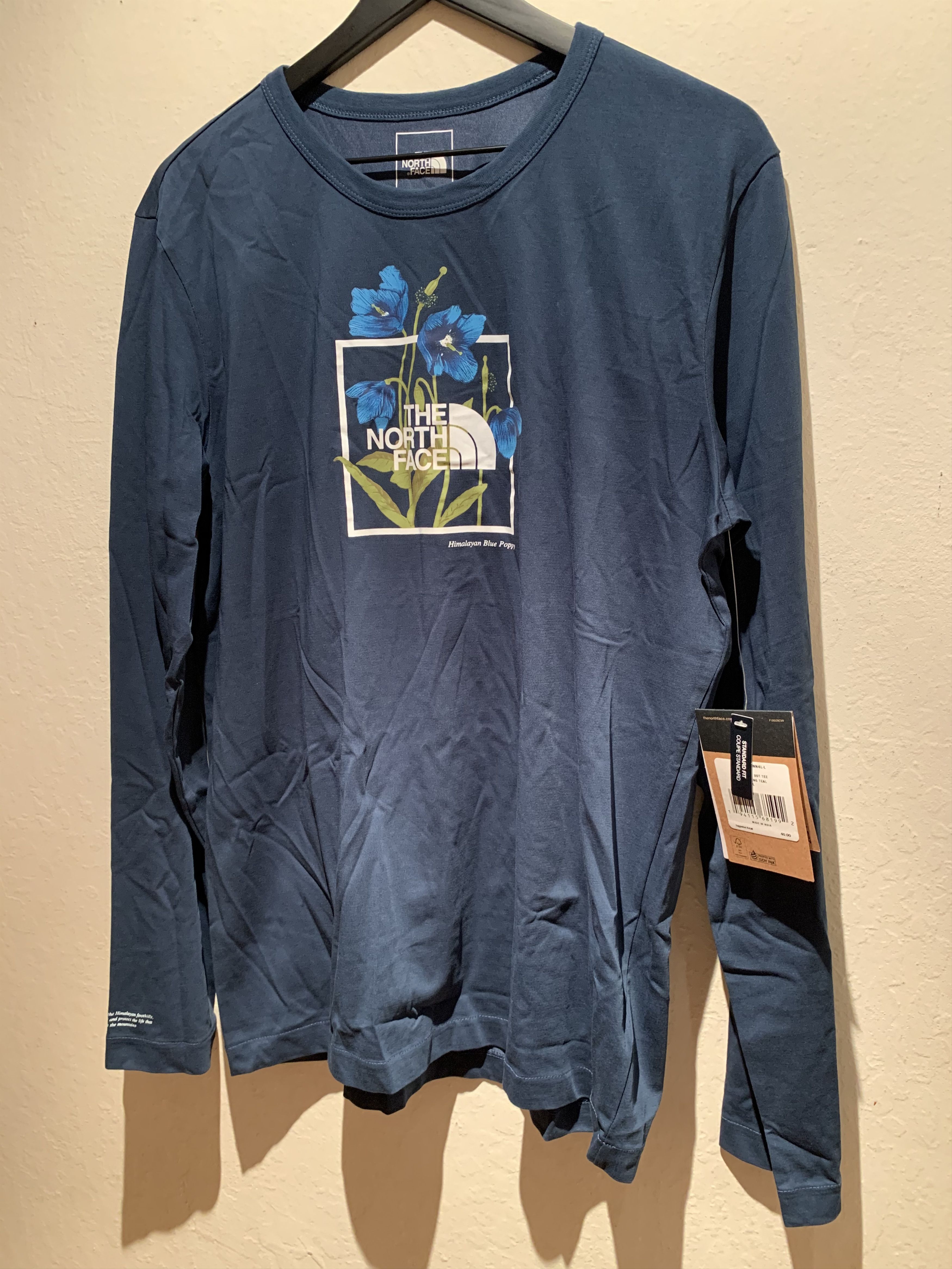 The North Face *RARE* New North Face Himalayan Blue Poppy Long Sleeve Shirt Size US L / EU 52-54 / 3 - 1 Thumbnail