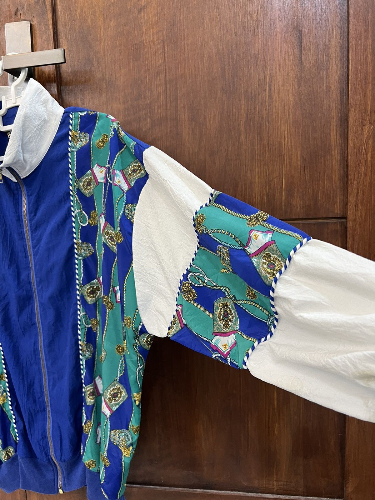 Vintage Vintage Silver Threads Inspired Hermes Design Bombers Jacket Size US M / EU 48-50 / 2 - 3 Thumbnail