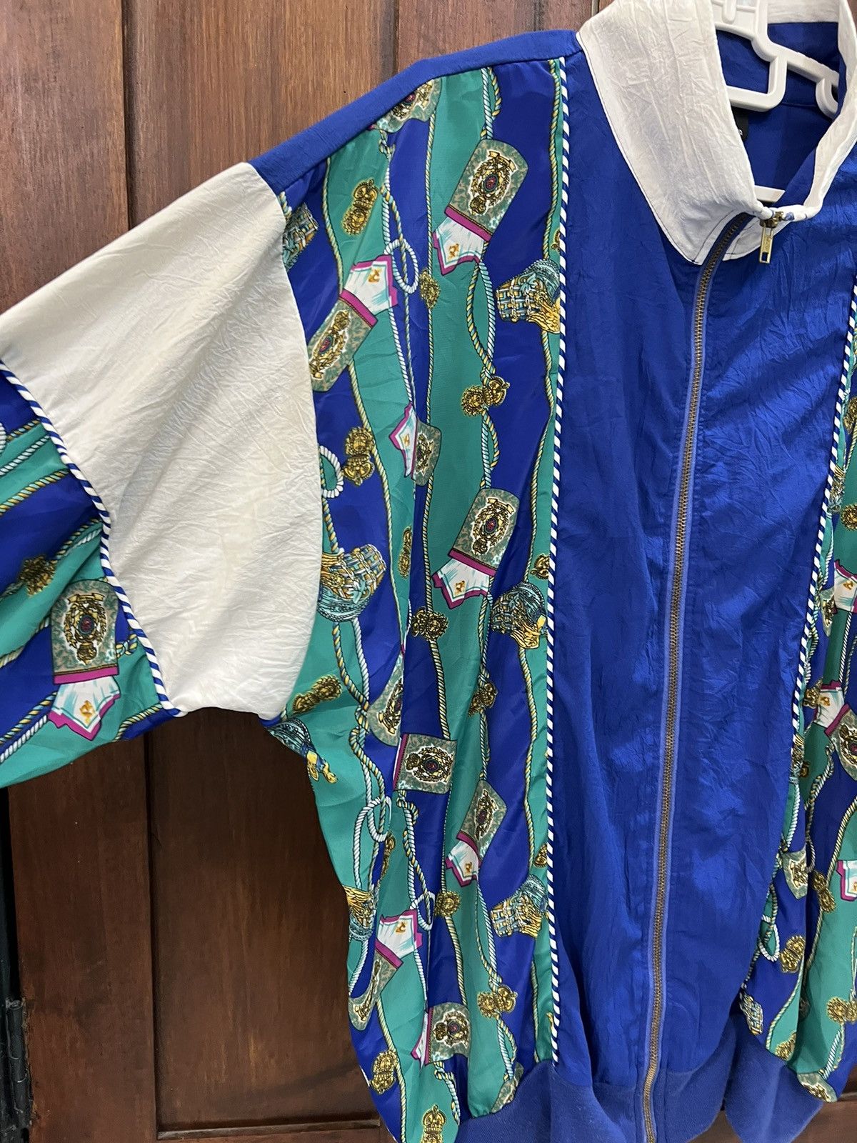 Vintage Vintage Silver Threads Inspired Hermes Design Bombers Jacket Size US M / EU 48-50 / 2 - 4 Thumbnail