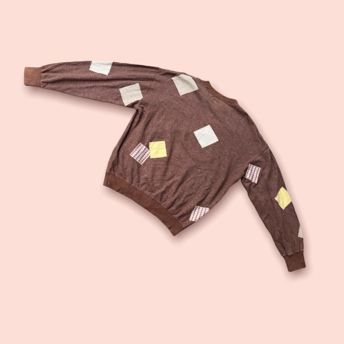 Designer × Karl Helmut × Vintage VINTAGE KARL HELMUT PATCHWORK CREWNECK SWEATSHIRT Size L / US 10 / IT 46 - 6 Thumbnail