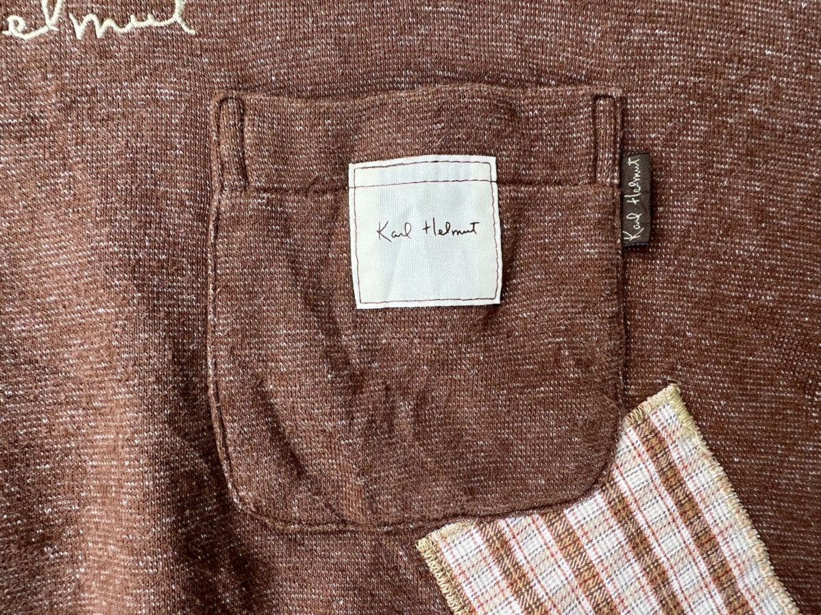 Designer × Karl Helmut × Vintage VINTAGE KARL HELMUT PATCHWORK CREWNECK SWEATSHIRT Size L / US 10 / IT 46 - 13 Thumbnail
