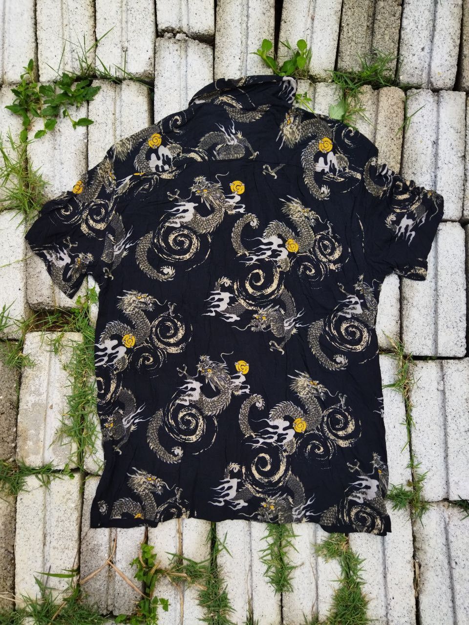Japanese Brand Thruxton Japan Dragon Motif Aloha Shirt - Size L Size US L / EU 52-54 / 3 - 6 Thumbnail