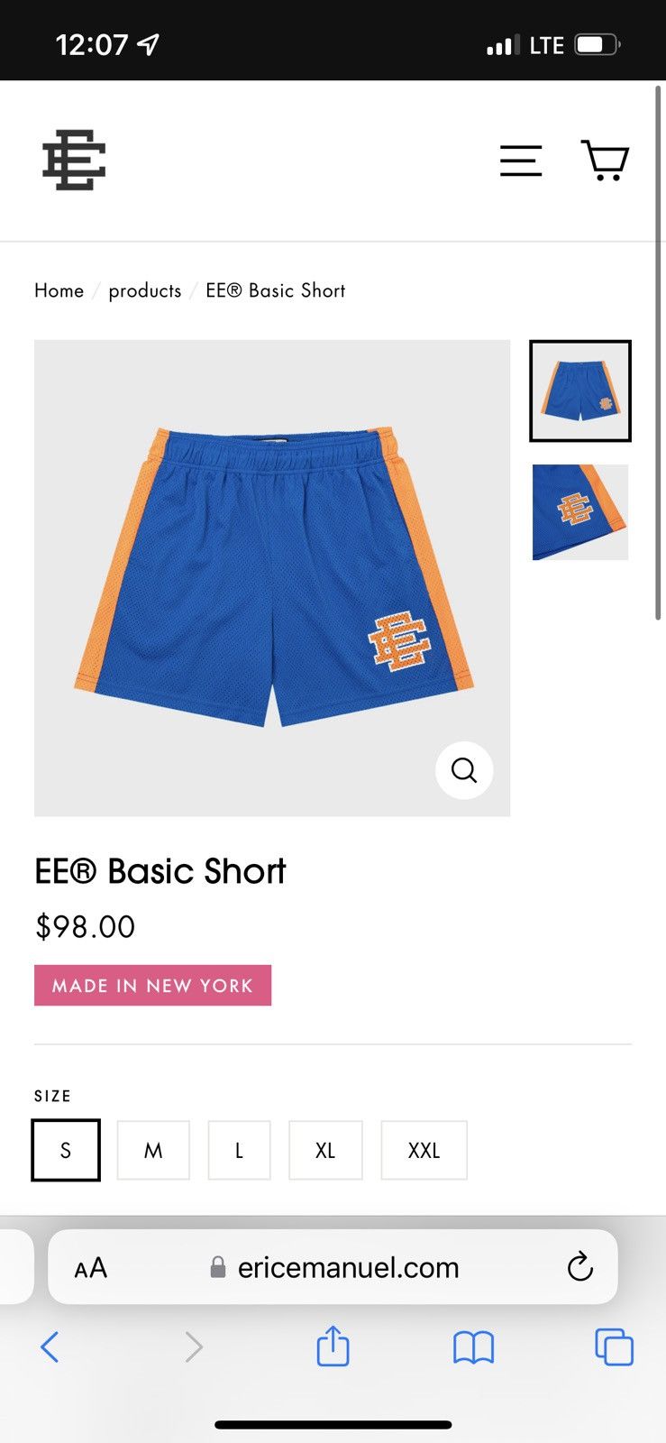 Eric Emanuel Eric Emanuel Electric Blue Shocking Orange medium shorts Size US 30 / EU 46 - 1 Thumbnail