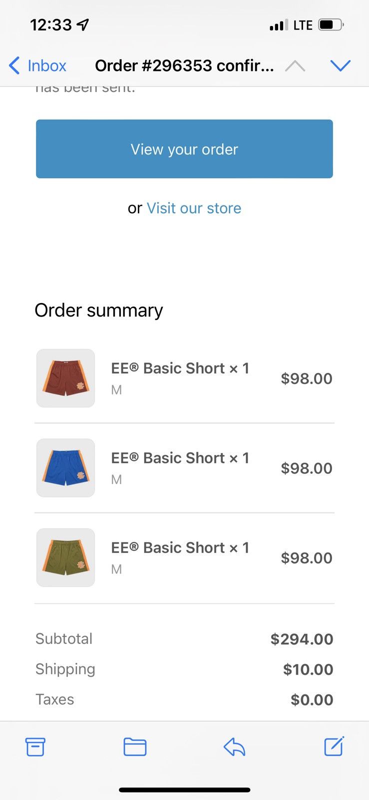 Eric Emanuel Eric Emanuel Electric Blue Shocking Orange medium shorts Size US 30 / EU 46 - 2 Thumbnail