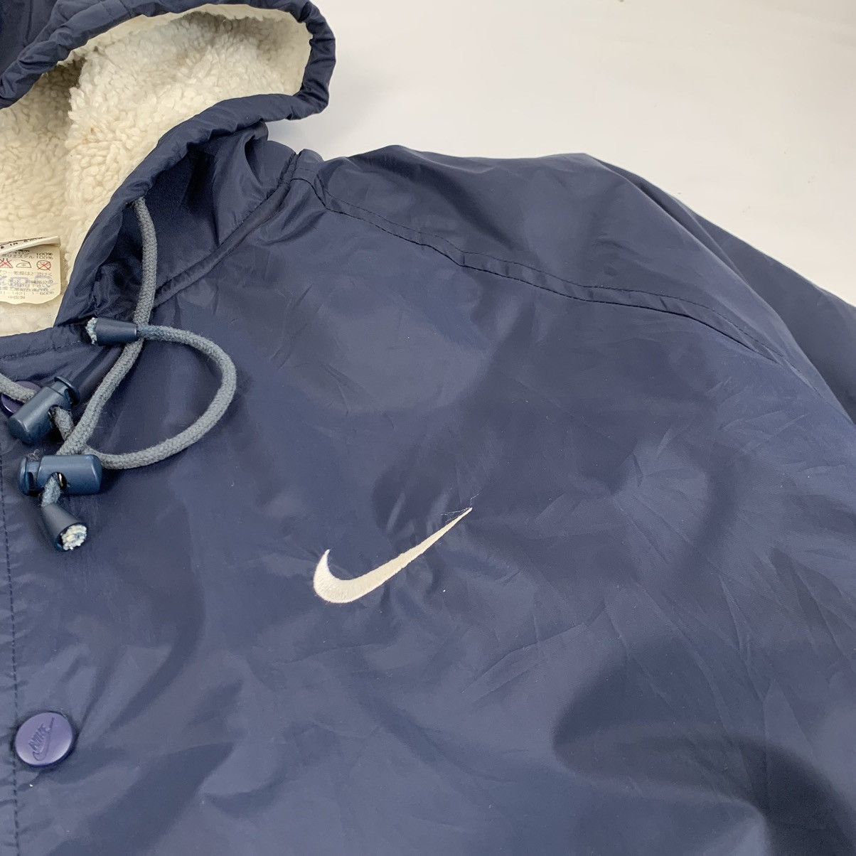 Nike Vintage Nike Fleece Long Winter Jacket Size US M / EU 48-50 / 2 - 9 Thumbnail