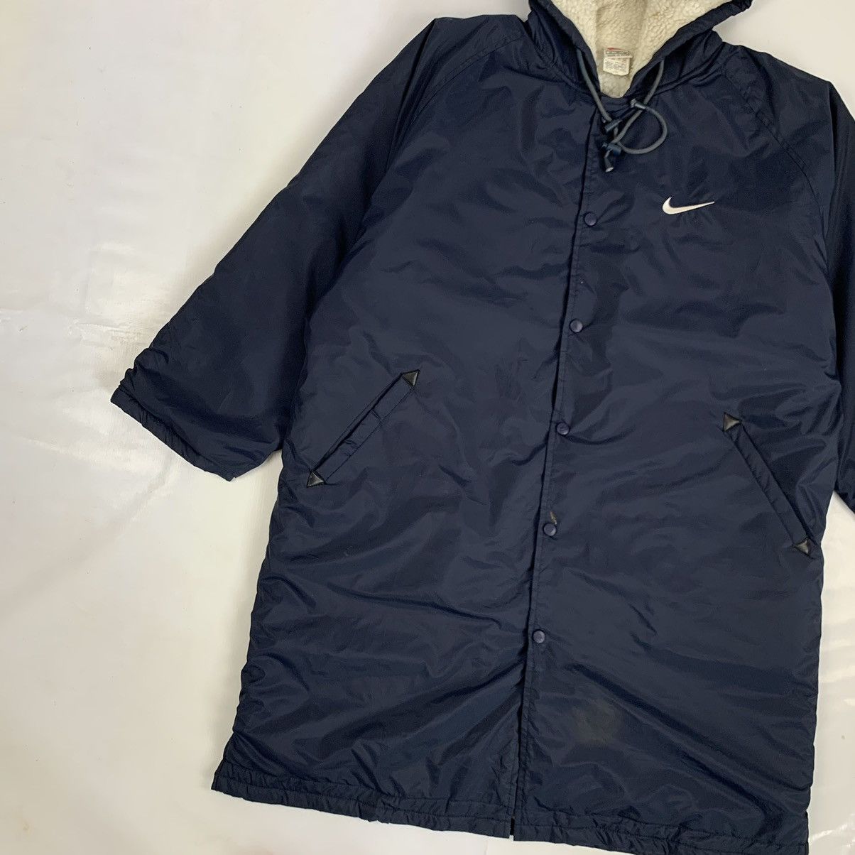 Nike Vintage Nike Fleece Long Winter Jacket Size US M / EU 48-50 / 2 - 4 Thumbnail