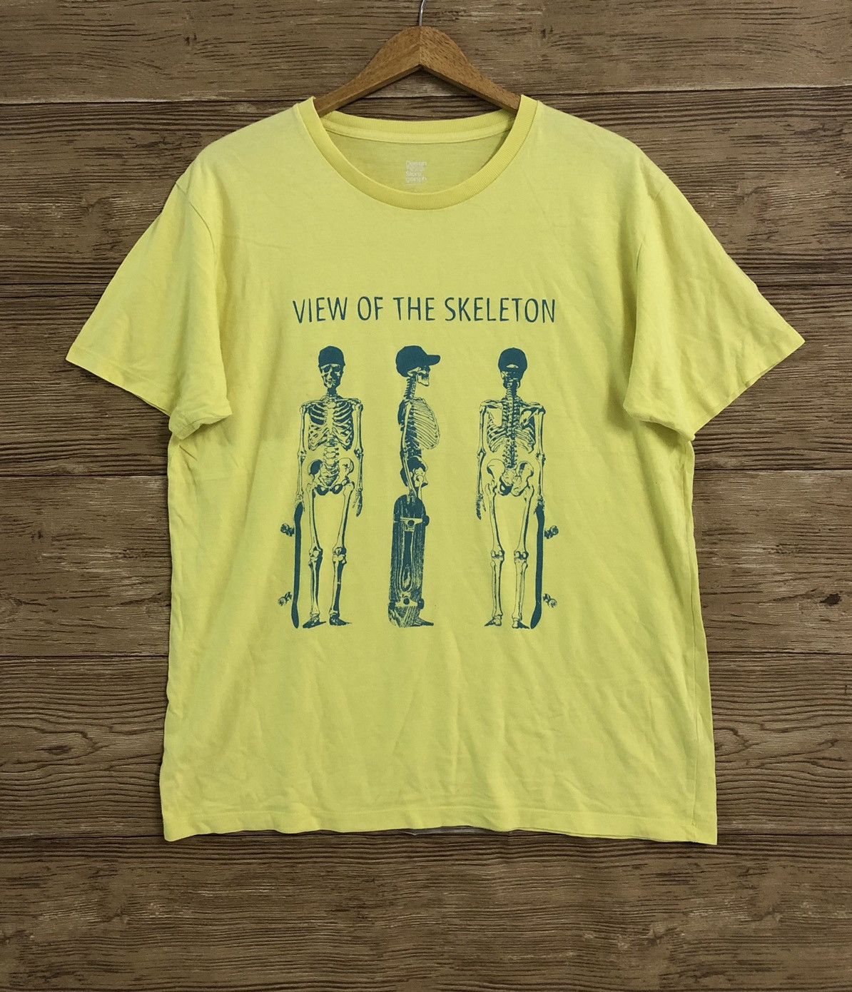 Vintage Skate T shirt Skeleton L by Graniph Japan Pushed SMA