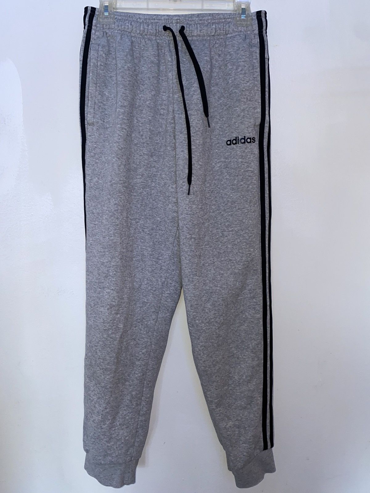 Adidas Adidas Gray Essentials 3-Stripes Sweatpants | Grailed