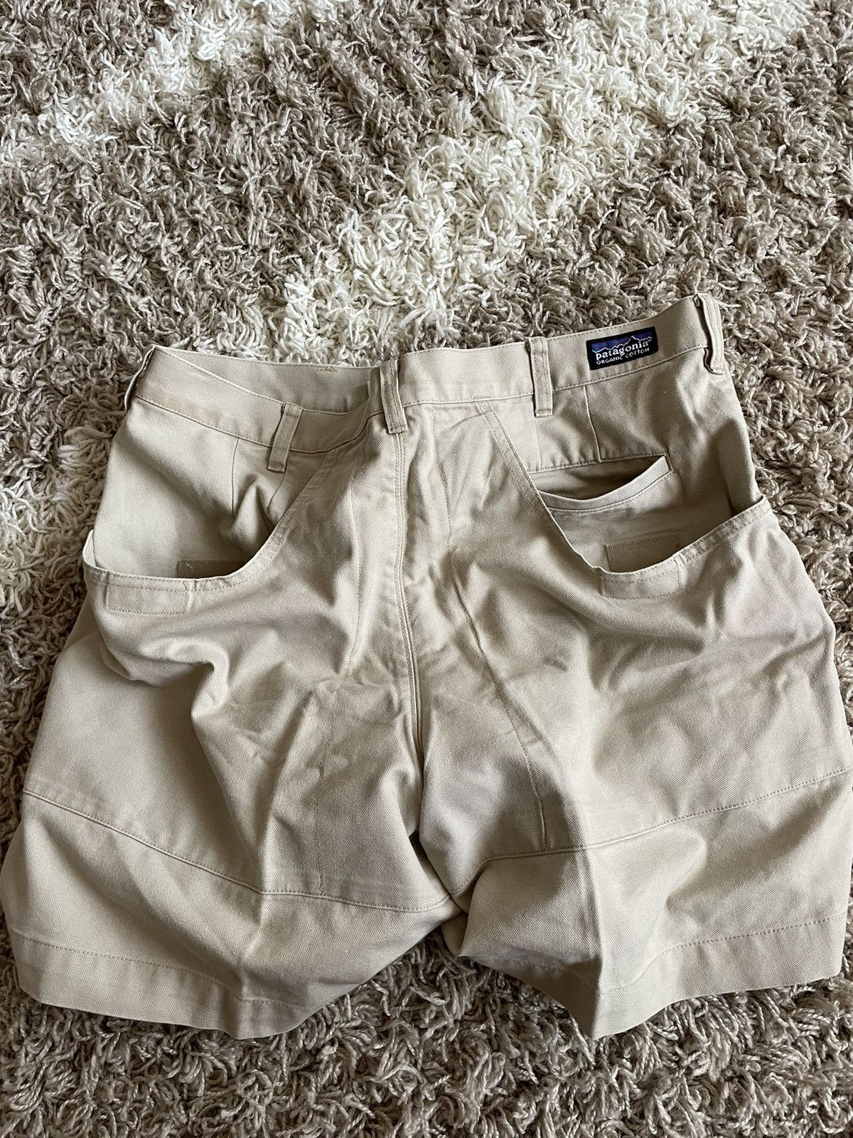 Vintage 90s Cream Patagonia Workwear Cargo Shorts