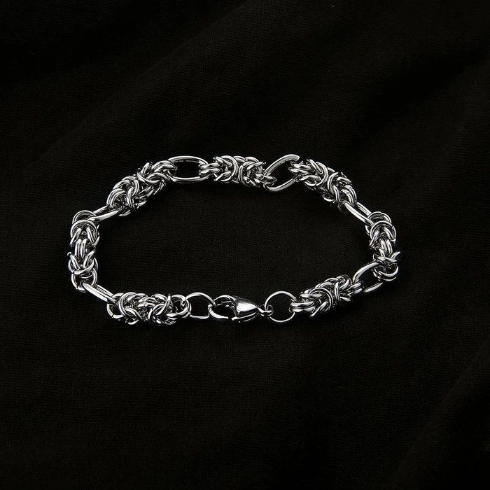 Vintage Silver Titanium Men's Vintage Bracelet Size ONE SIZE - 4 Thumbnail