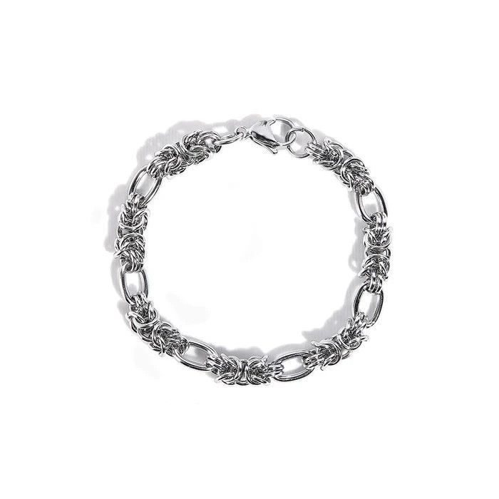 Vintage Silver Titanium Men's Vintage Bracelet Size ONE SIZE - 1 Thumbnail
