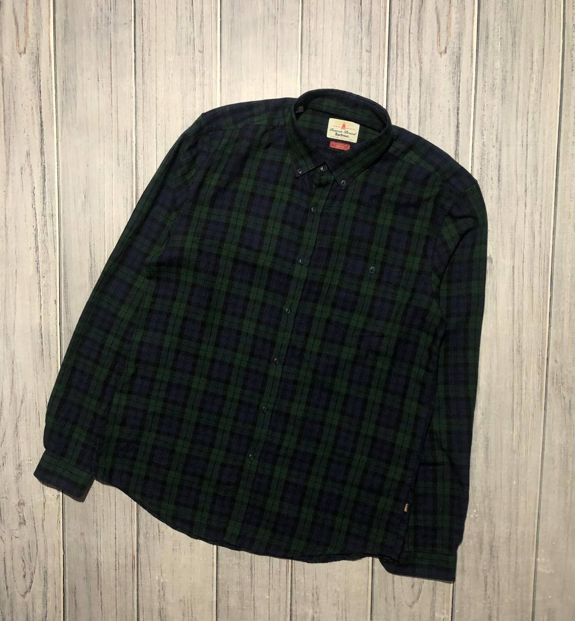 Barbour Vintage Barbour Flannel Shirt Buttons Long Sleeve Size US M / EU 48-50 / 2 - 1 Thumbnail