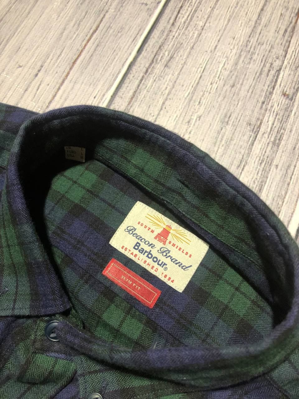 Barbour Vintage Barbour Flannel Shirt Buttons Long Sleeve Size US M / EU 48-50 / 2 - 3 Thumbnail