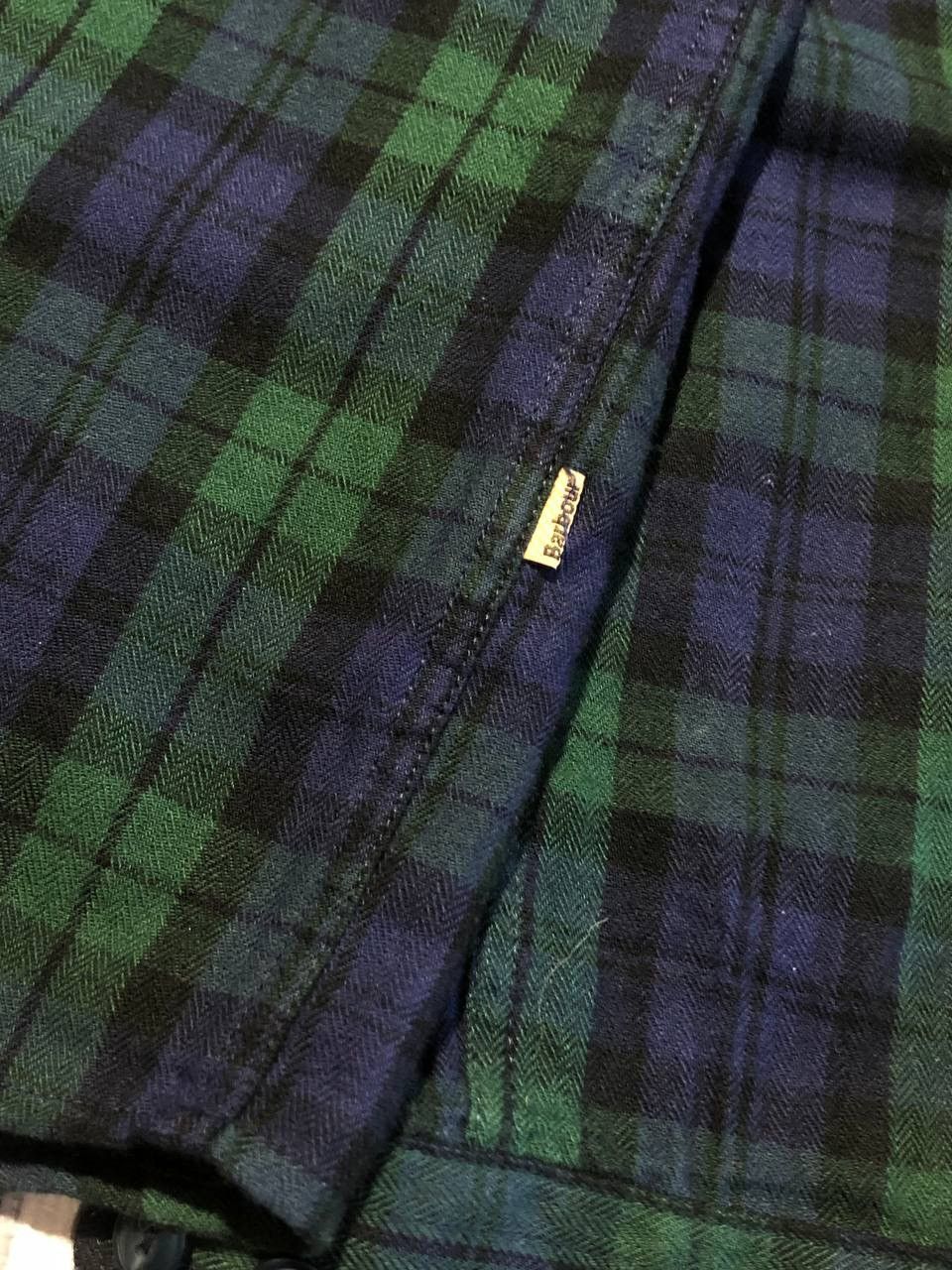 Barbour Vintage Barbour Flannel Shirt Buttons Long Sleeve Size US M / EU 48-50 / 2 - 7 Thumbnail