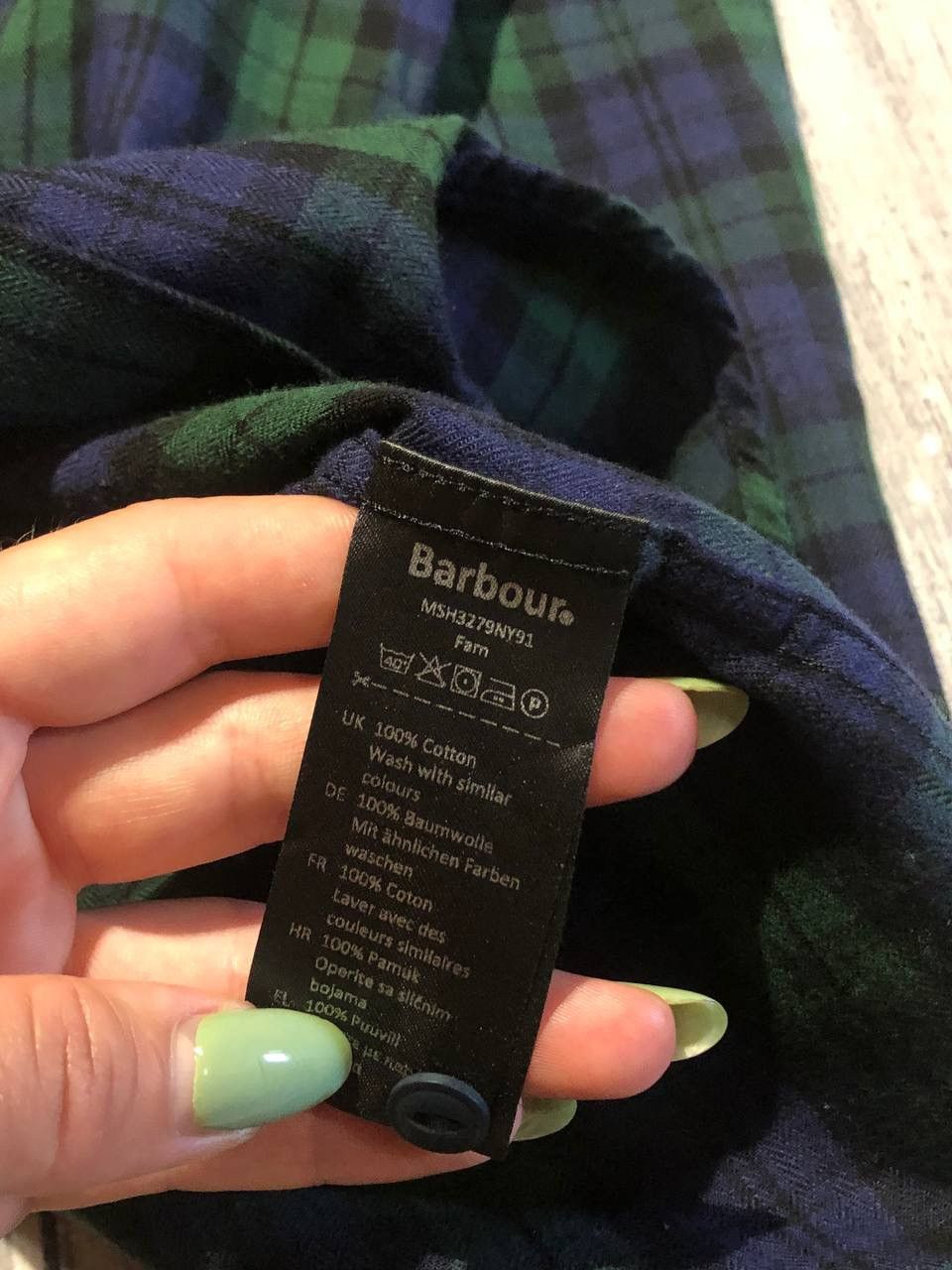 Barbour Vintage Barbour Flannel Shirt Buttons Long Sleeve Size US M / EU 48-50 / 2 - 8 Thumbnail