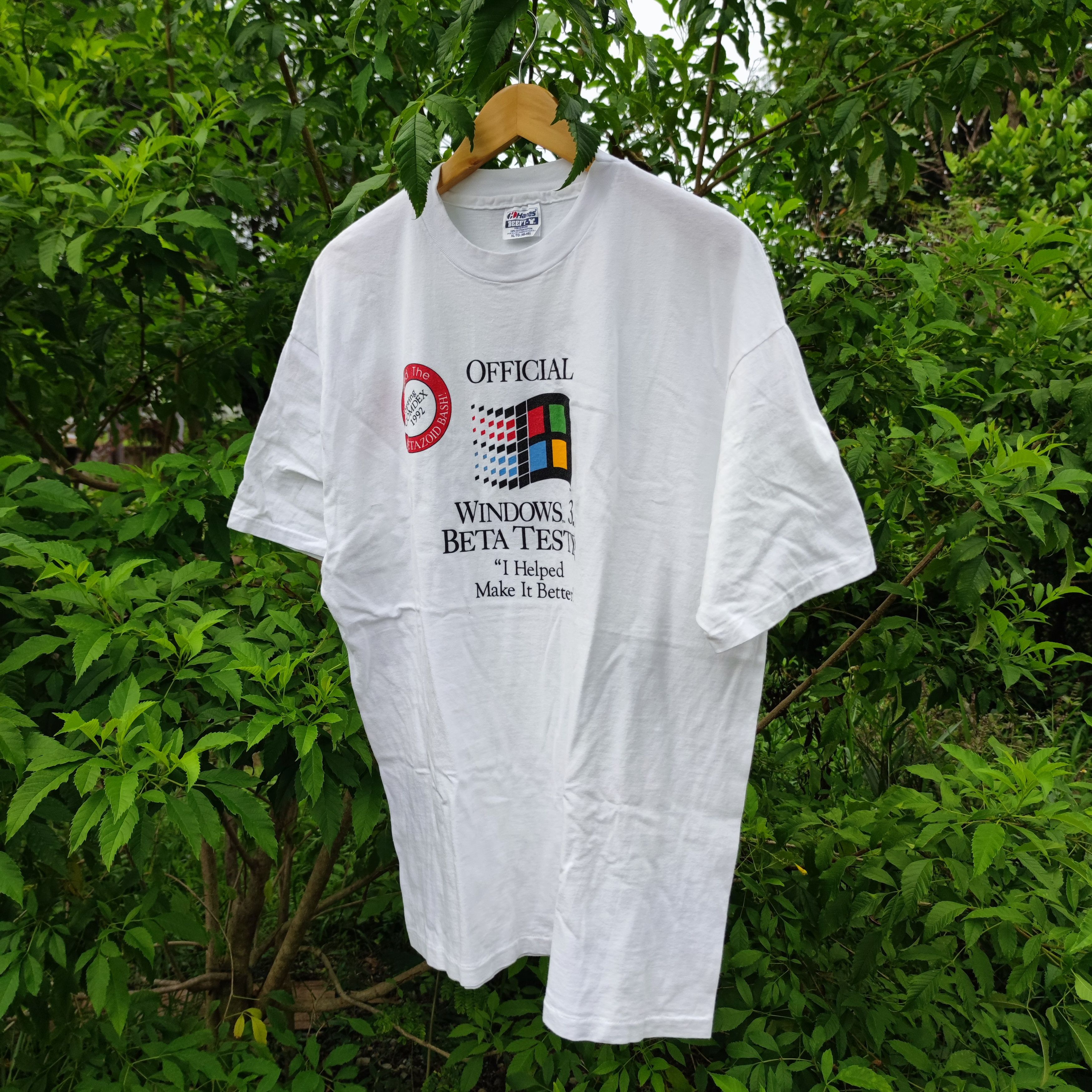 Microsoft Windows 3.1 Beta Tester Tee – Rare 90s Microsoft Promo Shirt Size US XL / EU 56 / 4 - 8 Thumbnail