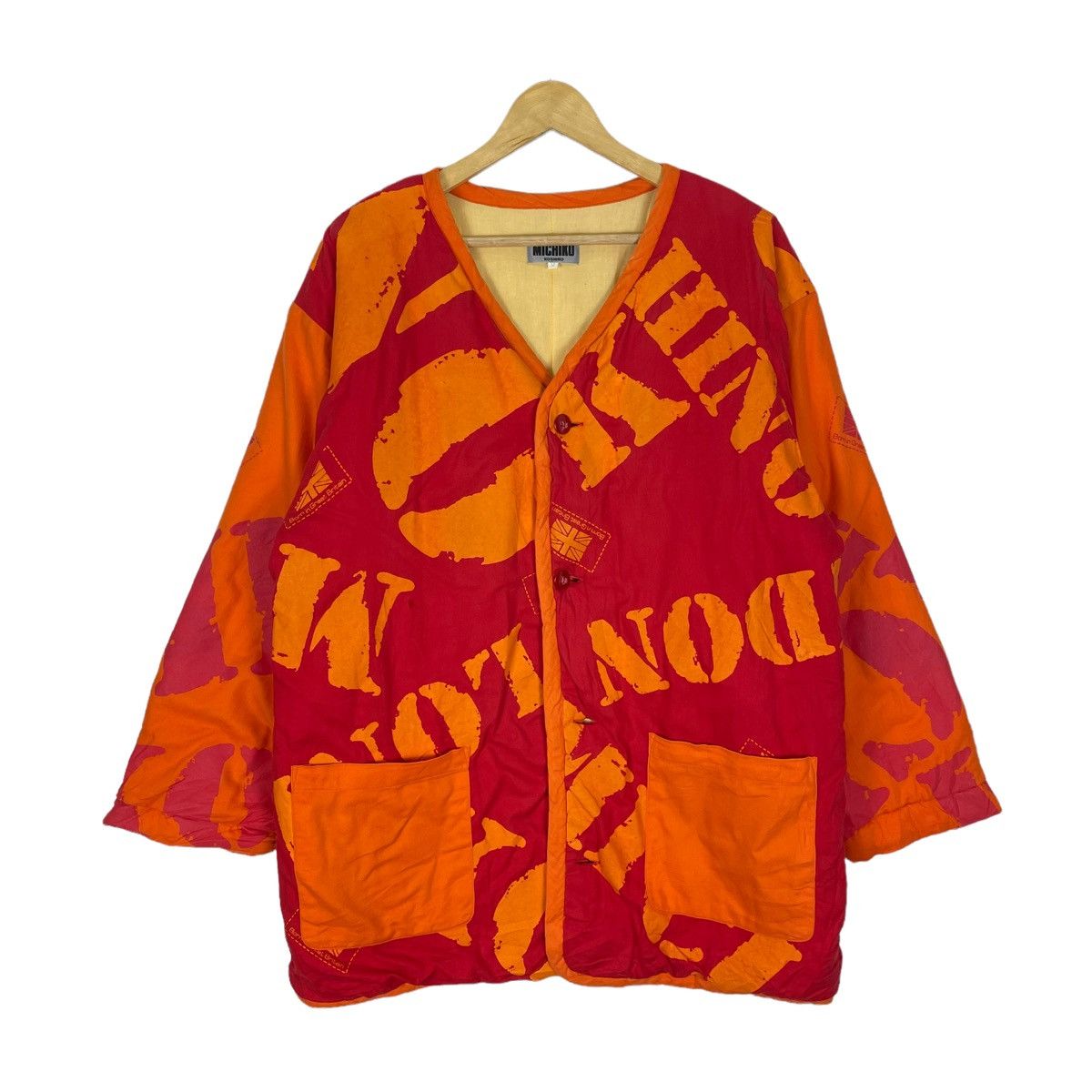 ⚡️MICHIKO KOSHINO LONDON OVERPRINT KIMONO JACKET