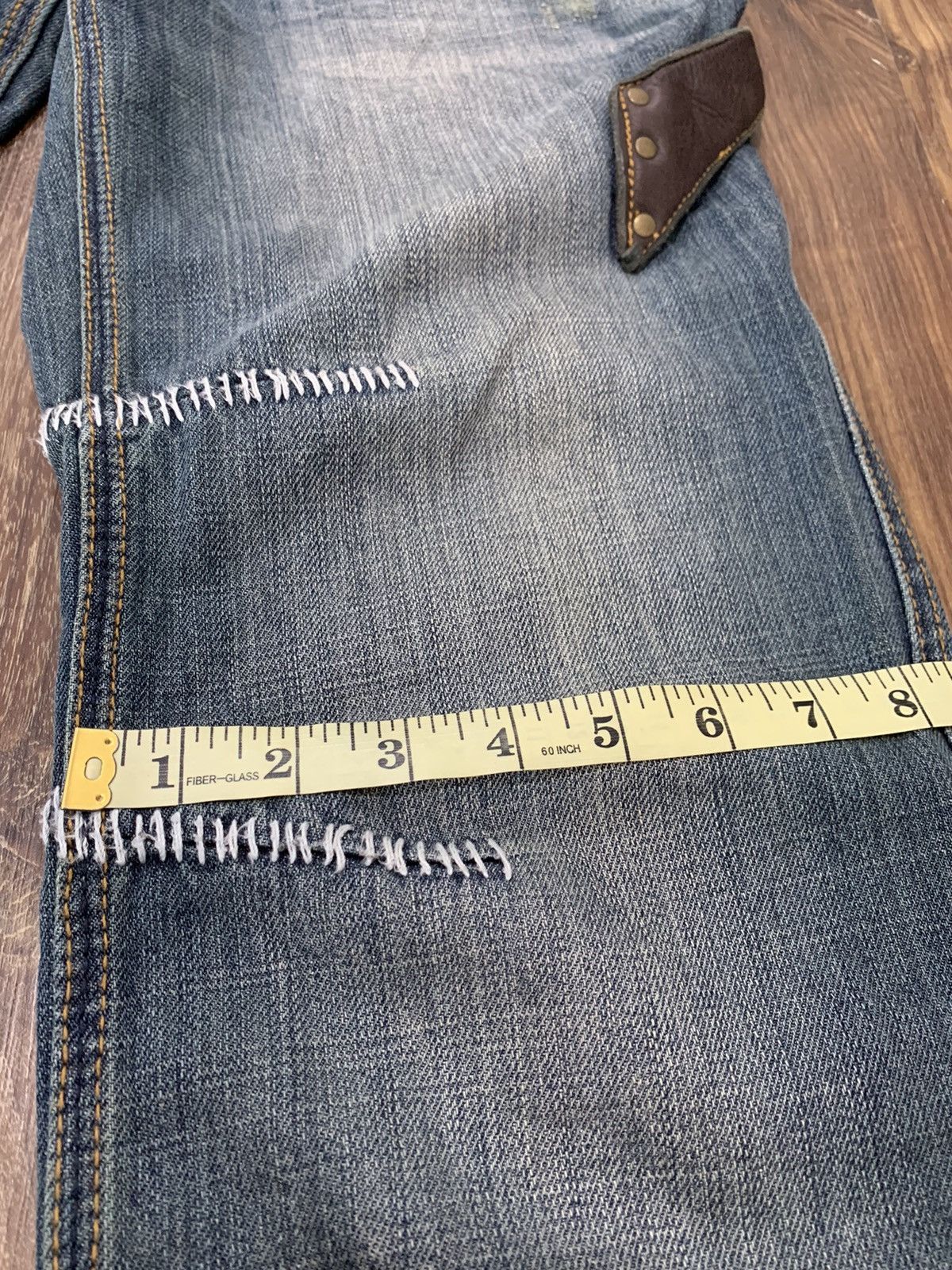 Japanese Brand Kearney House Workwear Carpenter Design Denim Leather Trim Size US 32 / EU 48 - 21 Thumbnail
