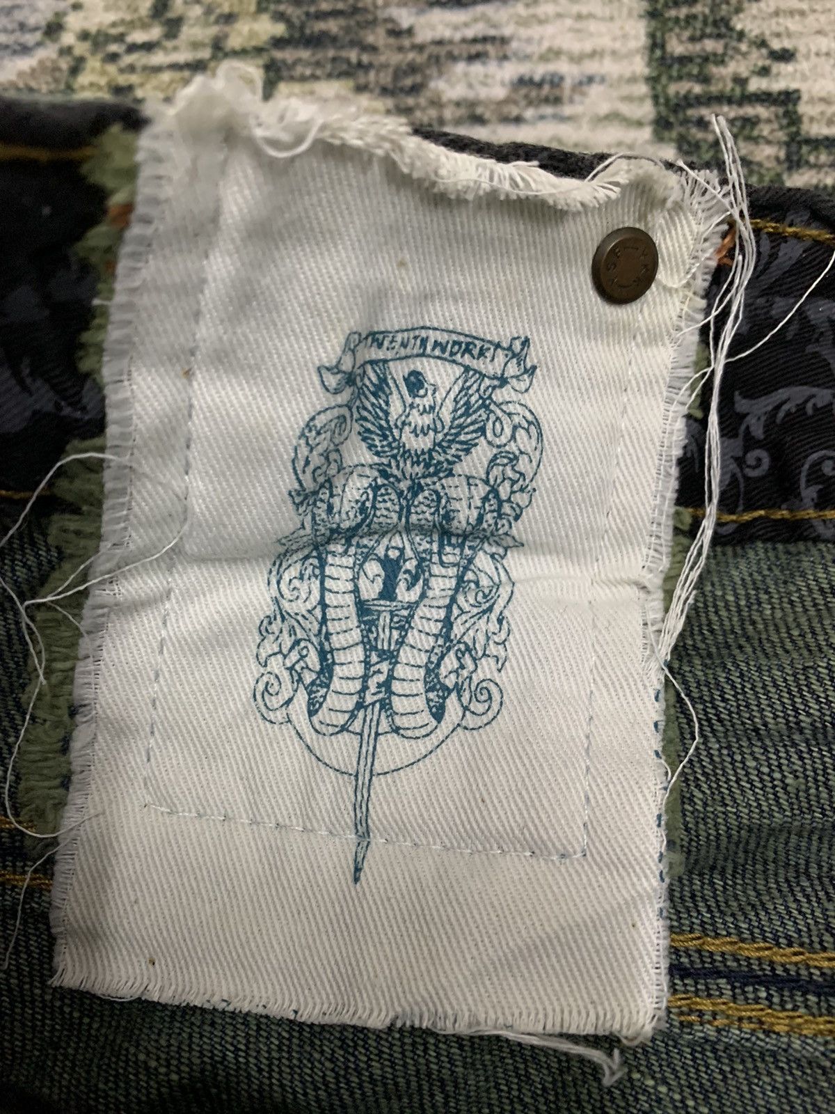 Japanese Brand Kearney House Workwear Carpenter Design Denim Leather Trim Size US 32 / EU 48 - 9 Thumbnail