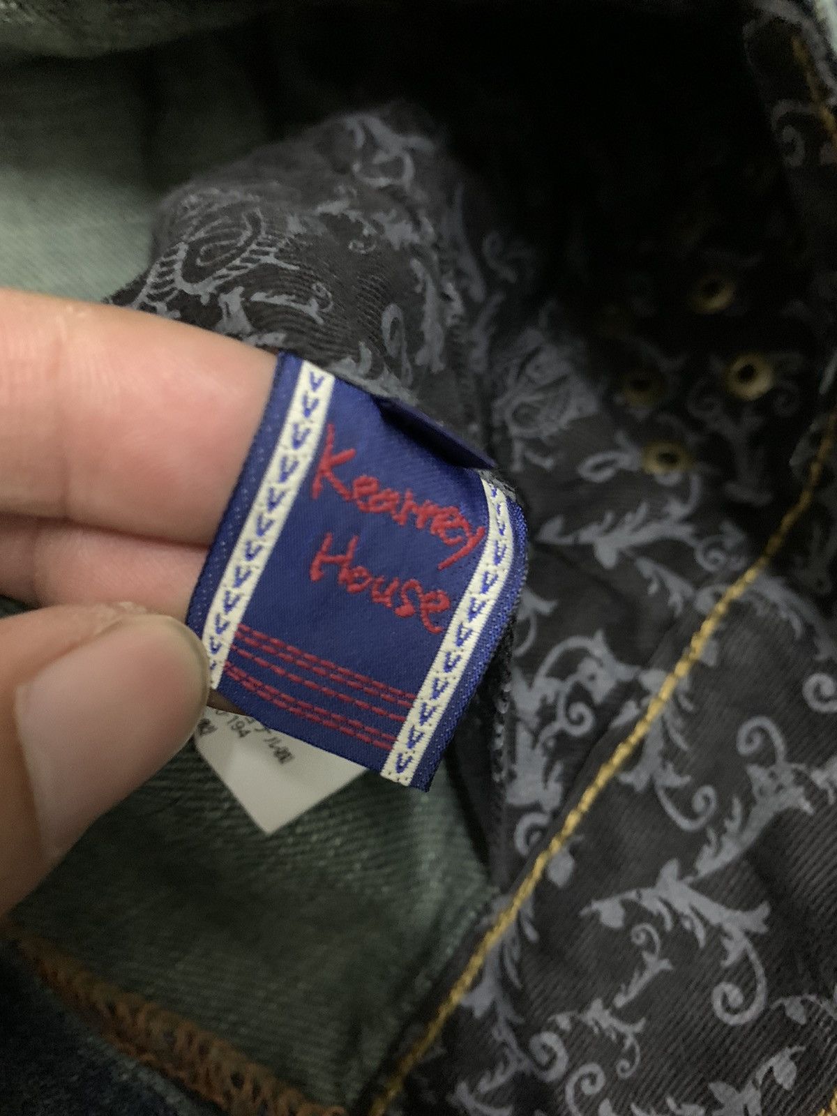 Japanese Brand Kearney House Workwear Carpenter Design Denim Leather Trim Size US 32 / EU 48 - 11 Thumbnail