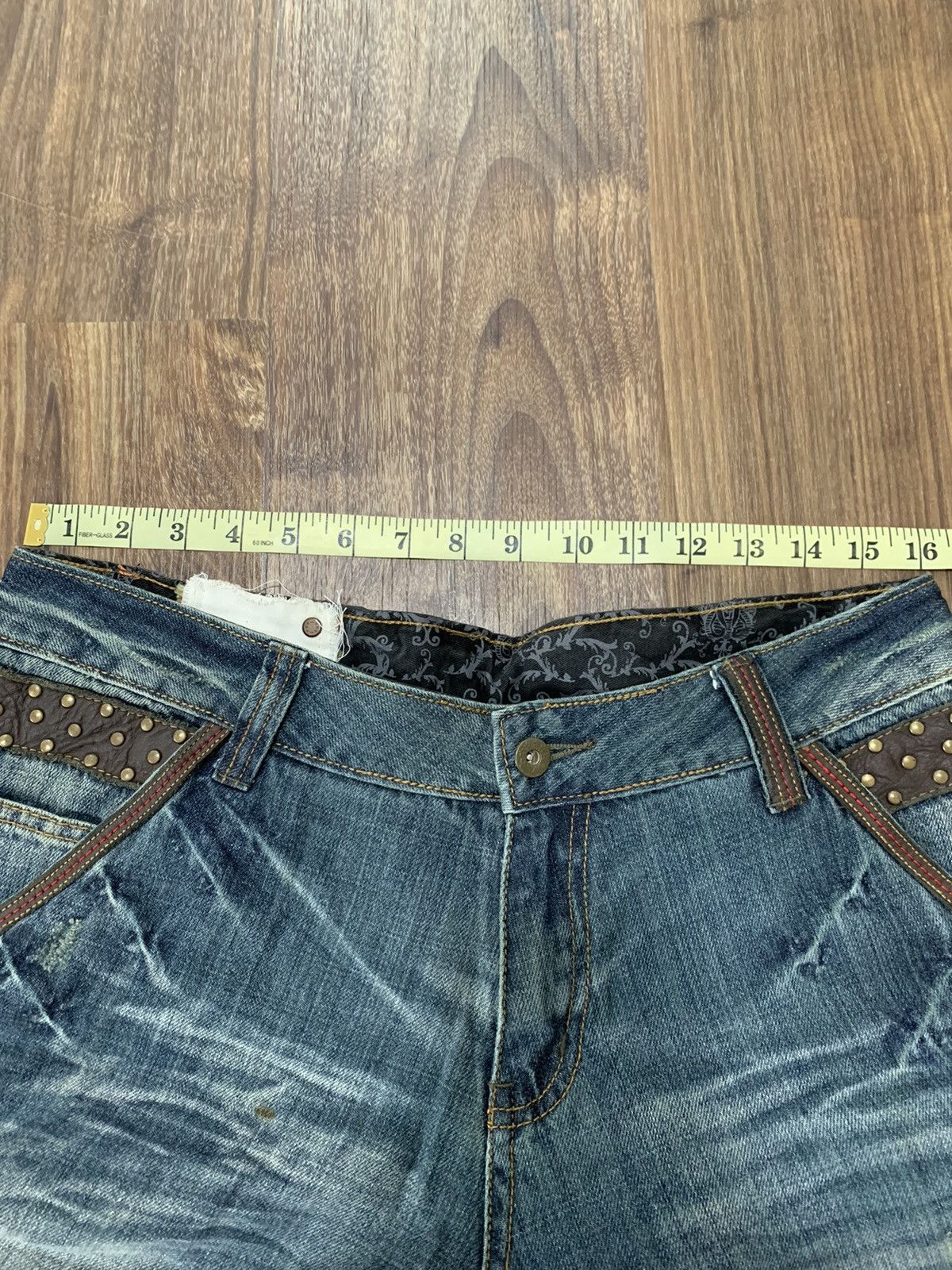 Japanese Brand Kearney House Workwear Carpenter Design Denim Leather Trim Size US 32 / EU 48 - 18 Thumbnail