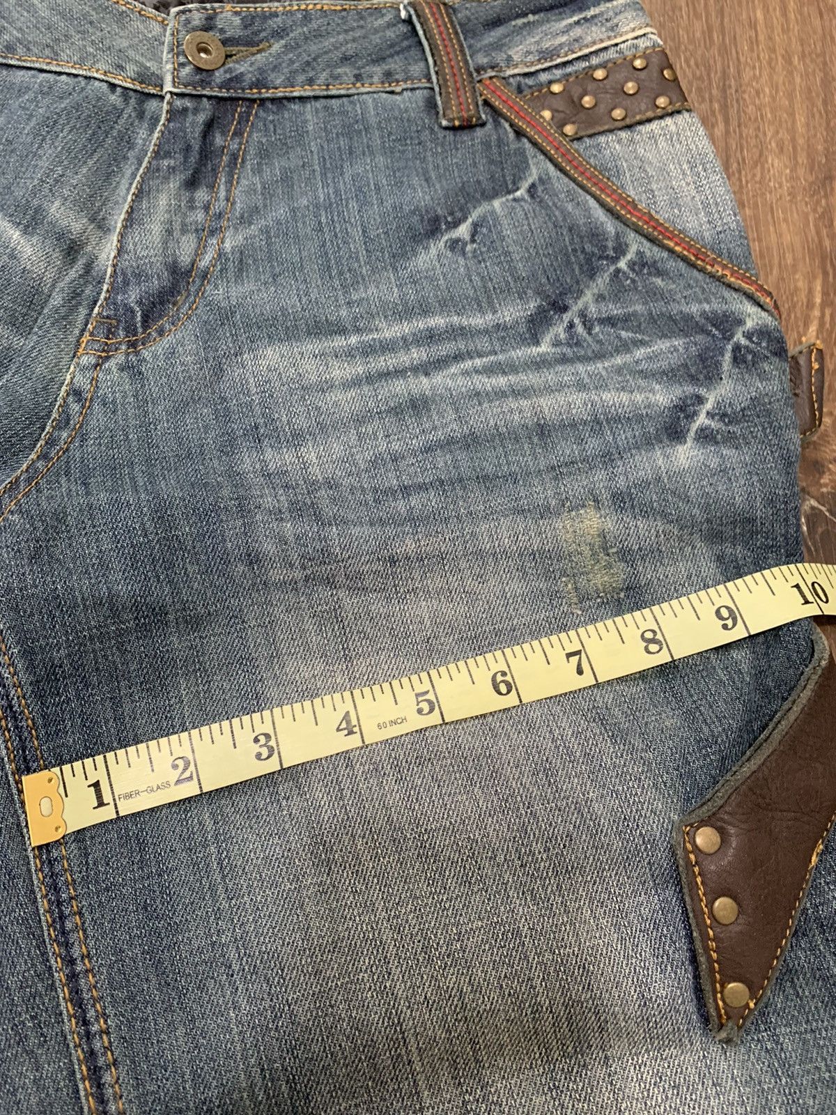 Japanese Brand Kearney House Workwear Carpenter Design Denim Leather Trim Size US 32 / EU 48 - 20 Thumbnail