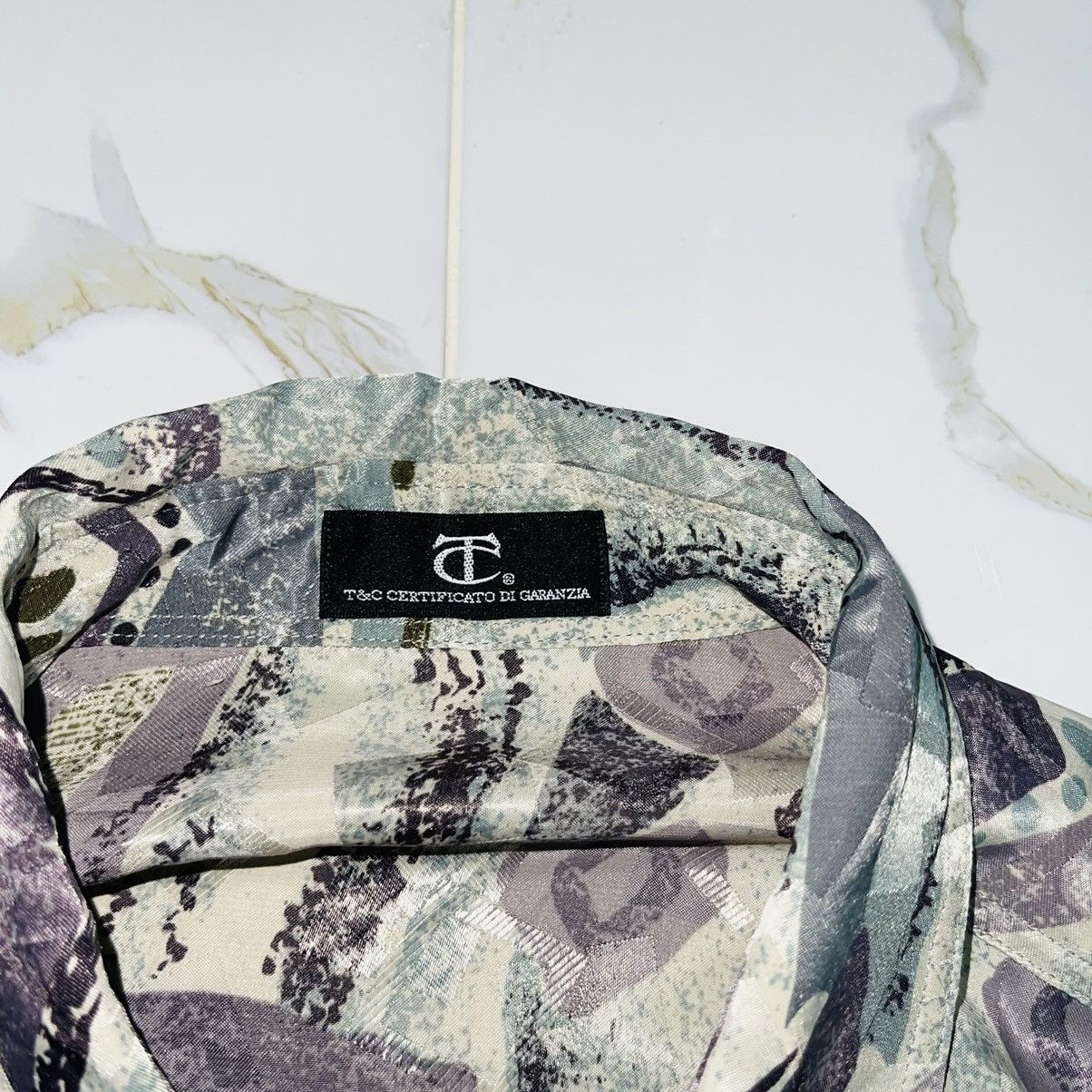 Vintage Vintage 80s Art Mafia Summer Silk Shirt Size US XL / EU 56 / 4 - 5 Thumbnail