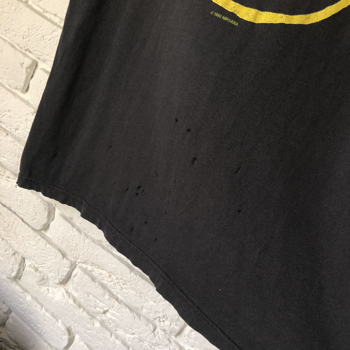 Band Tees × Nirvana × Vintage Nirvana 1992 Smile Face vintage tee t shirt Kurt Cobain Size US L / EU 52-54 / 3 - 6 Thumbnail