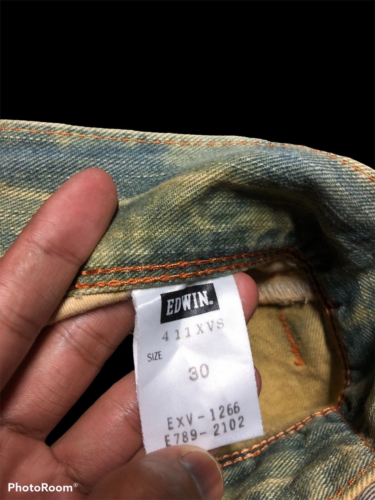 Edwin FLARE⚡️EXCLUSIVE VINTAGE EDWIN XV RUSTY BLEACHED DENIM Size US 31 - 8 Thumbnail