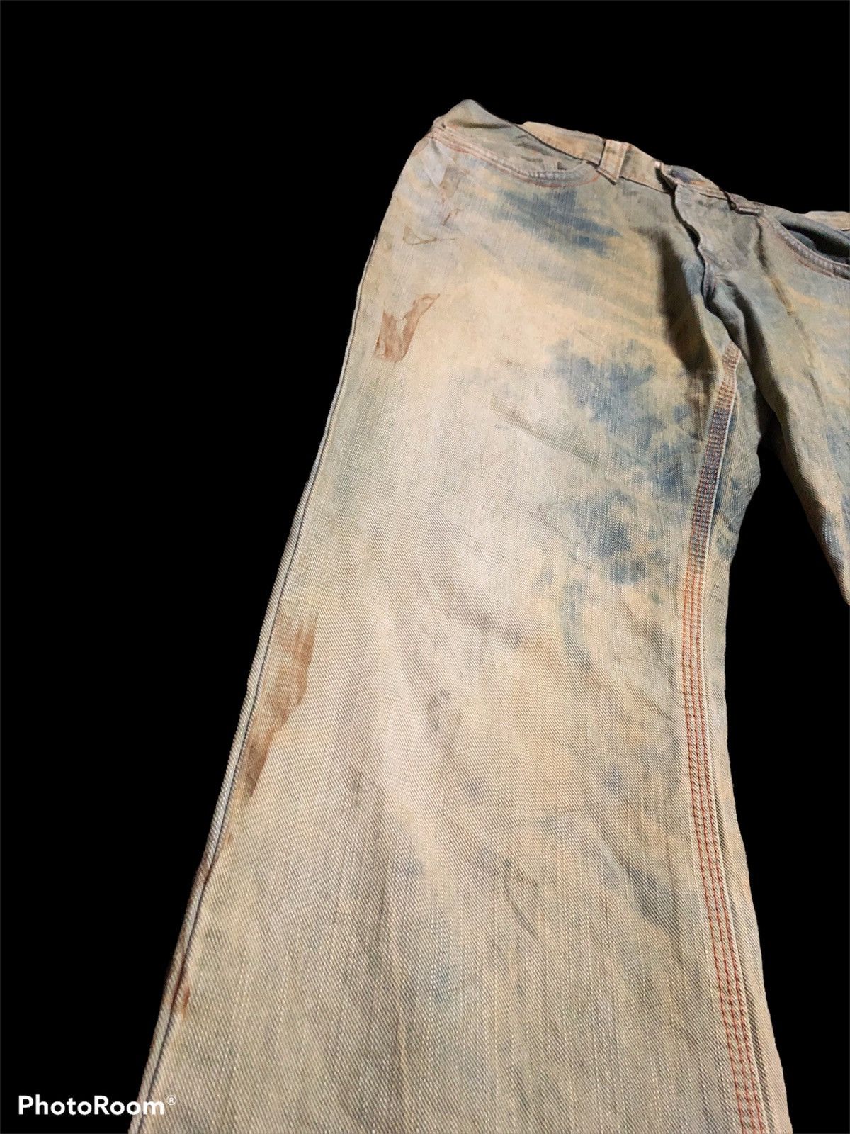 Edwin FLARE⚡️EXCLUSIVE VINTAGE EDWIN XV RUSTY BLEACHED DENIM Size US 31 - 5 Thumbnail