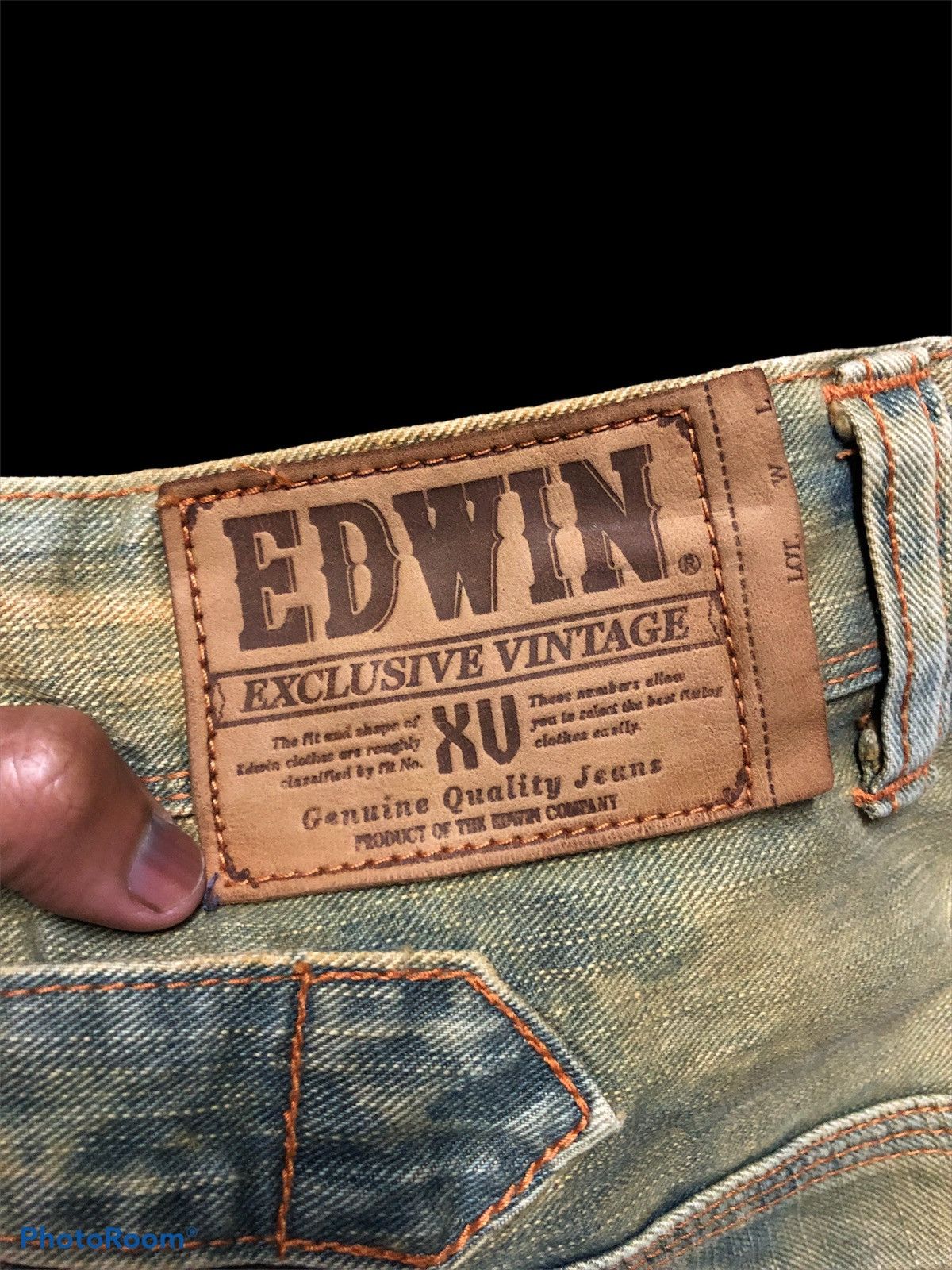 Edwin FLARE⚡️EXCLUSIVE VINTAGE EDWIN XV RUSTY BLEACHED DENIM Size US 31 - 10 Thumbnail