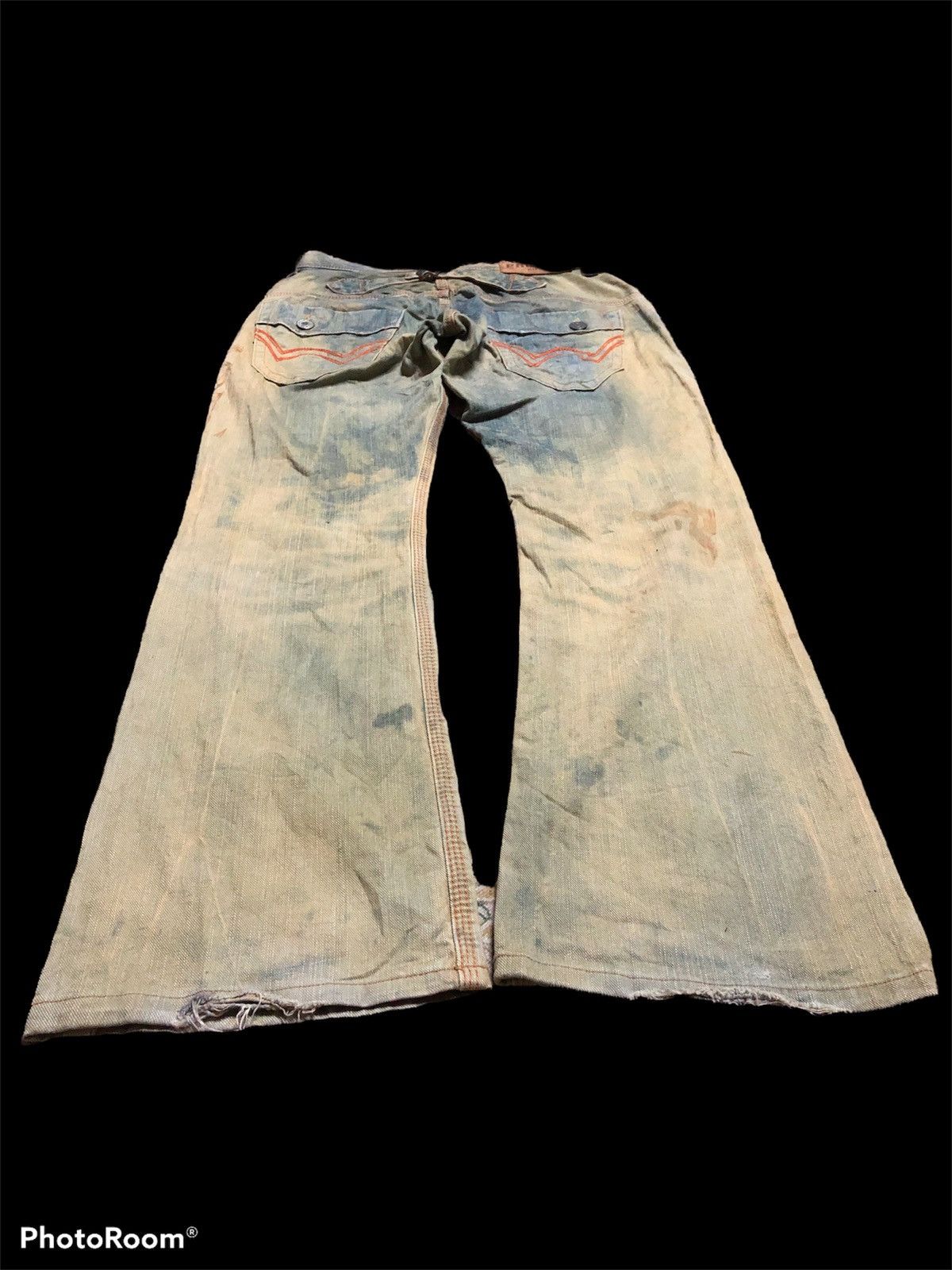 Edwin FLARE⚡️EXCLUSIVE VINTAGE EDWIN XV RUSTY BLEACHED DENIM Size US 31 - 3 Thumbnail