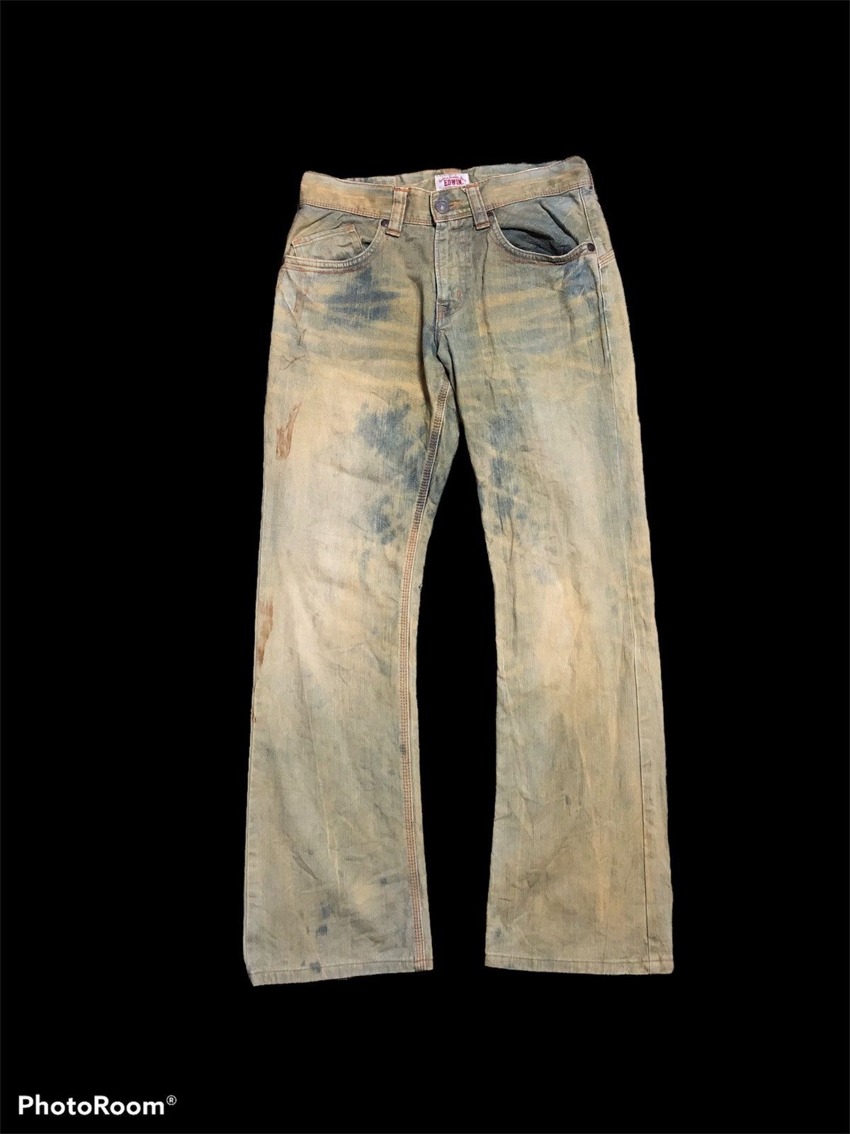Edwin FLARE⚡️EXCLUSIVE VINTAGE EDWIN XV RUSTY BLEACHED DENIM Size US 31 - 1 Thumbnail